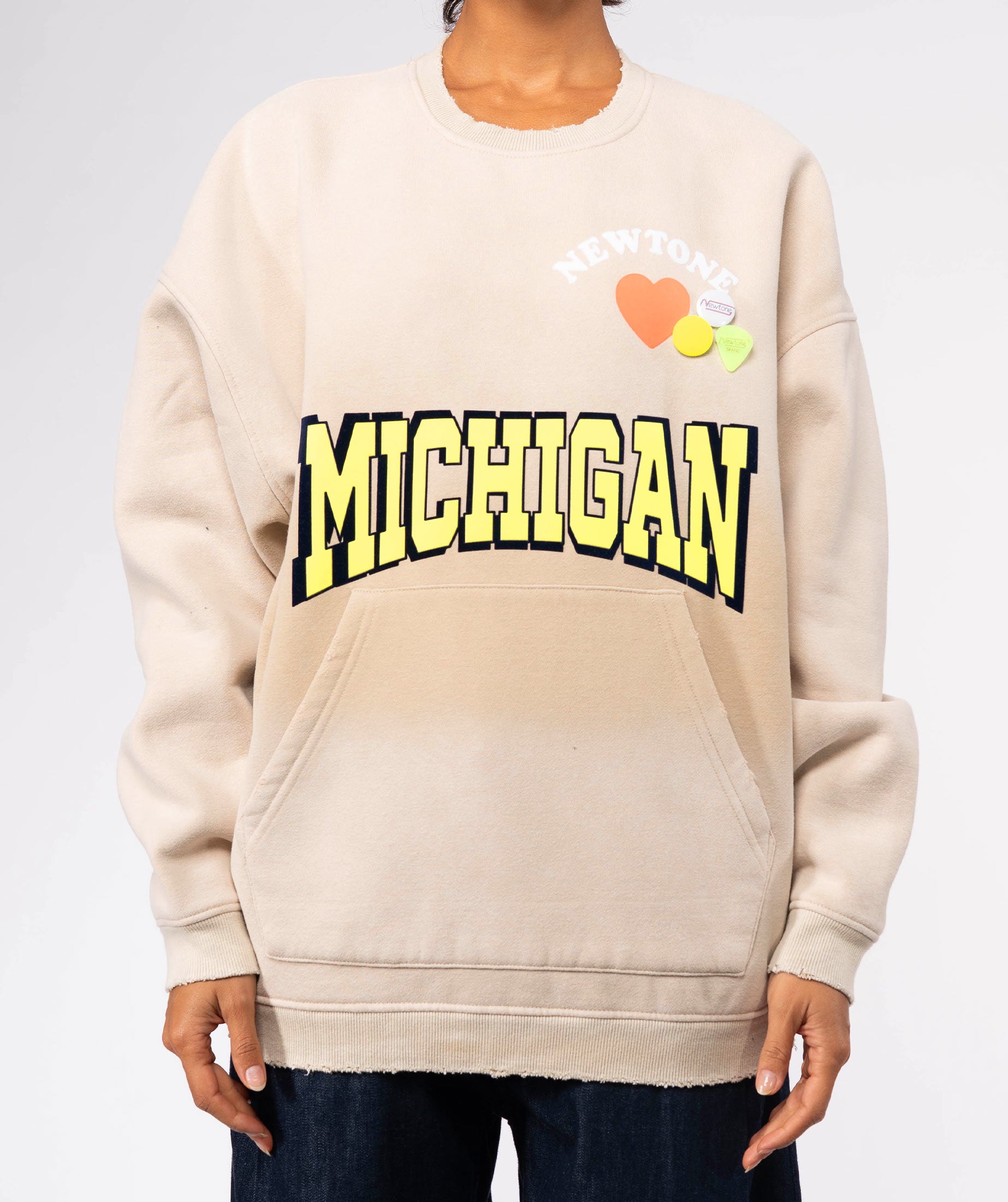 Sweatshirt piper vintage natural "NWTLOVE"