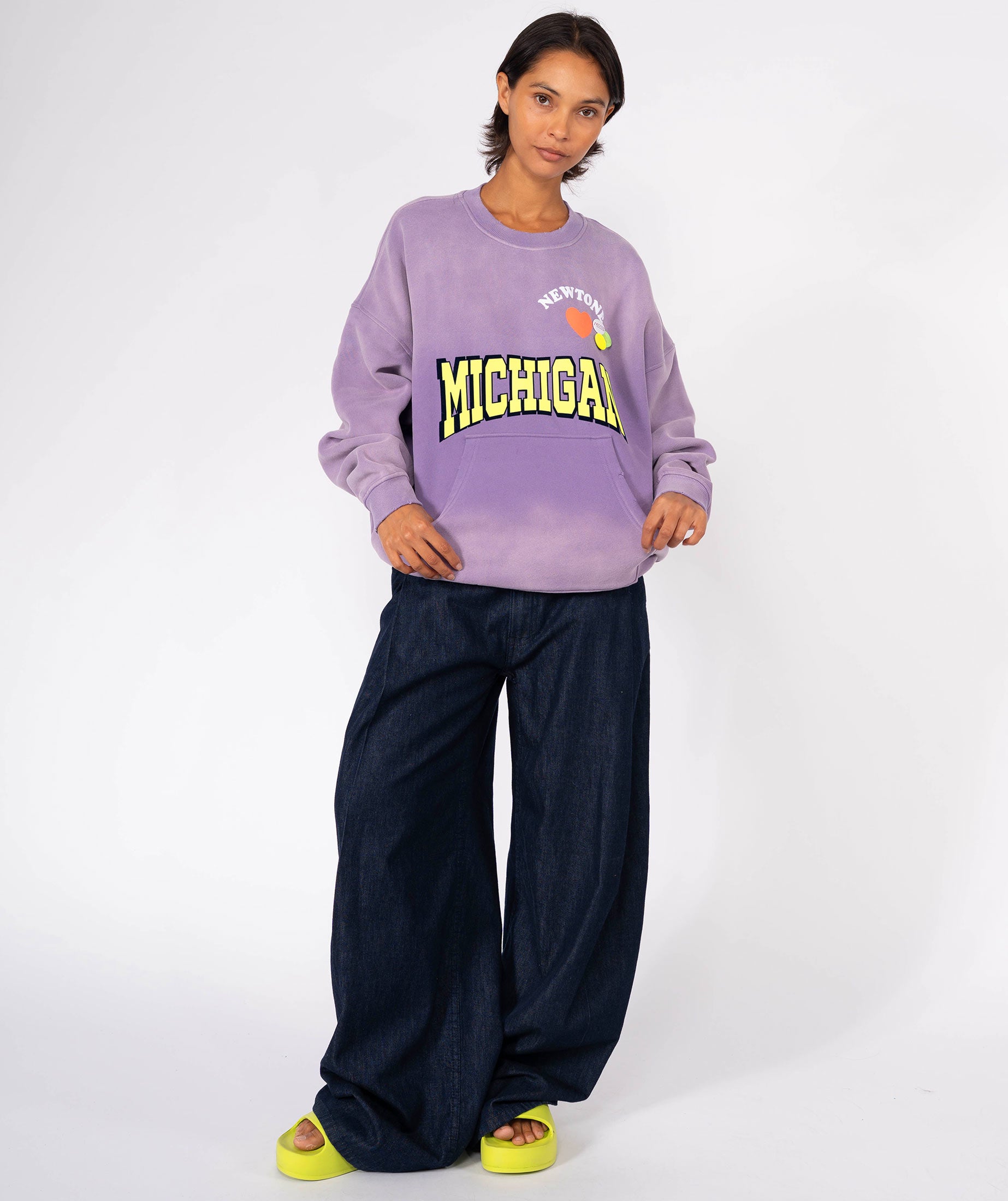 Sweatshirt piper vintage purple "NWTLOVE"