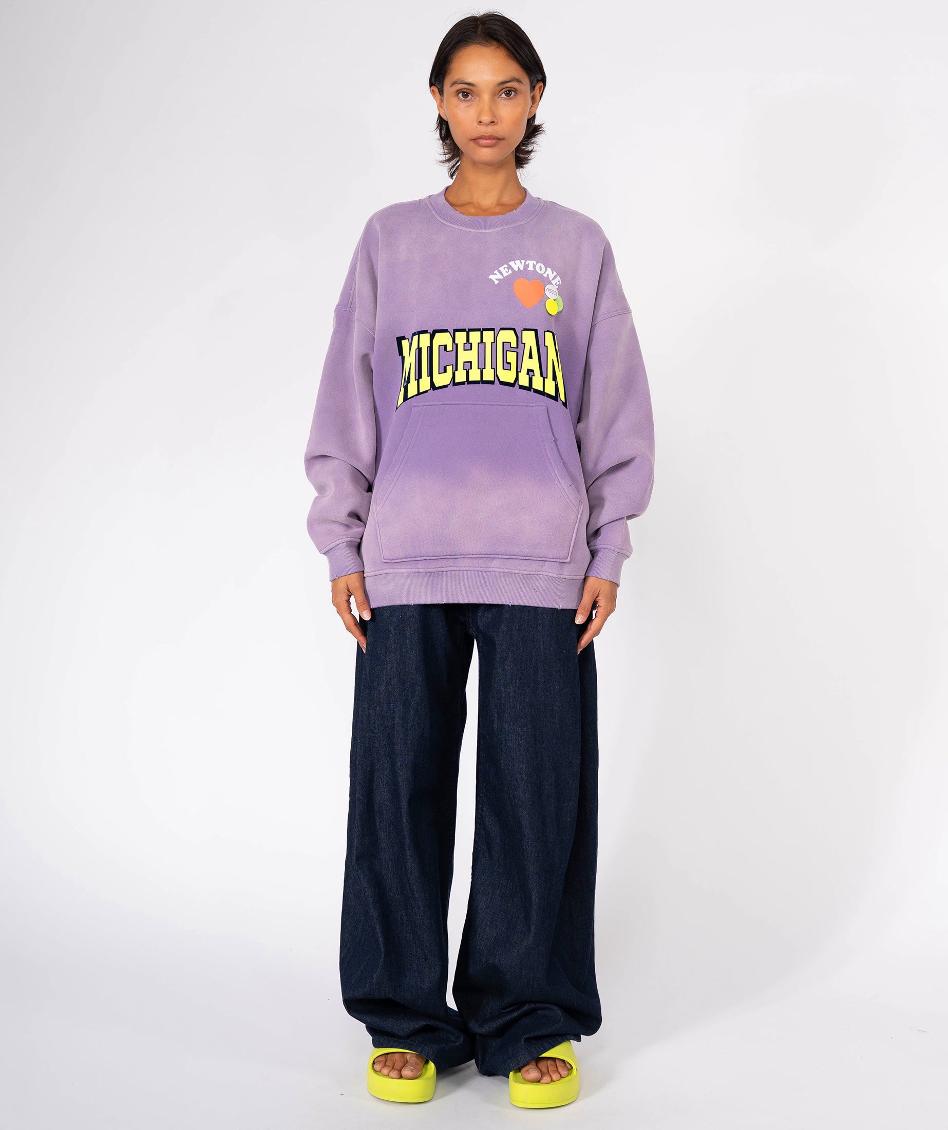 Sweatshirt piper vintage purple "NWTLOVE"