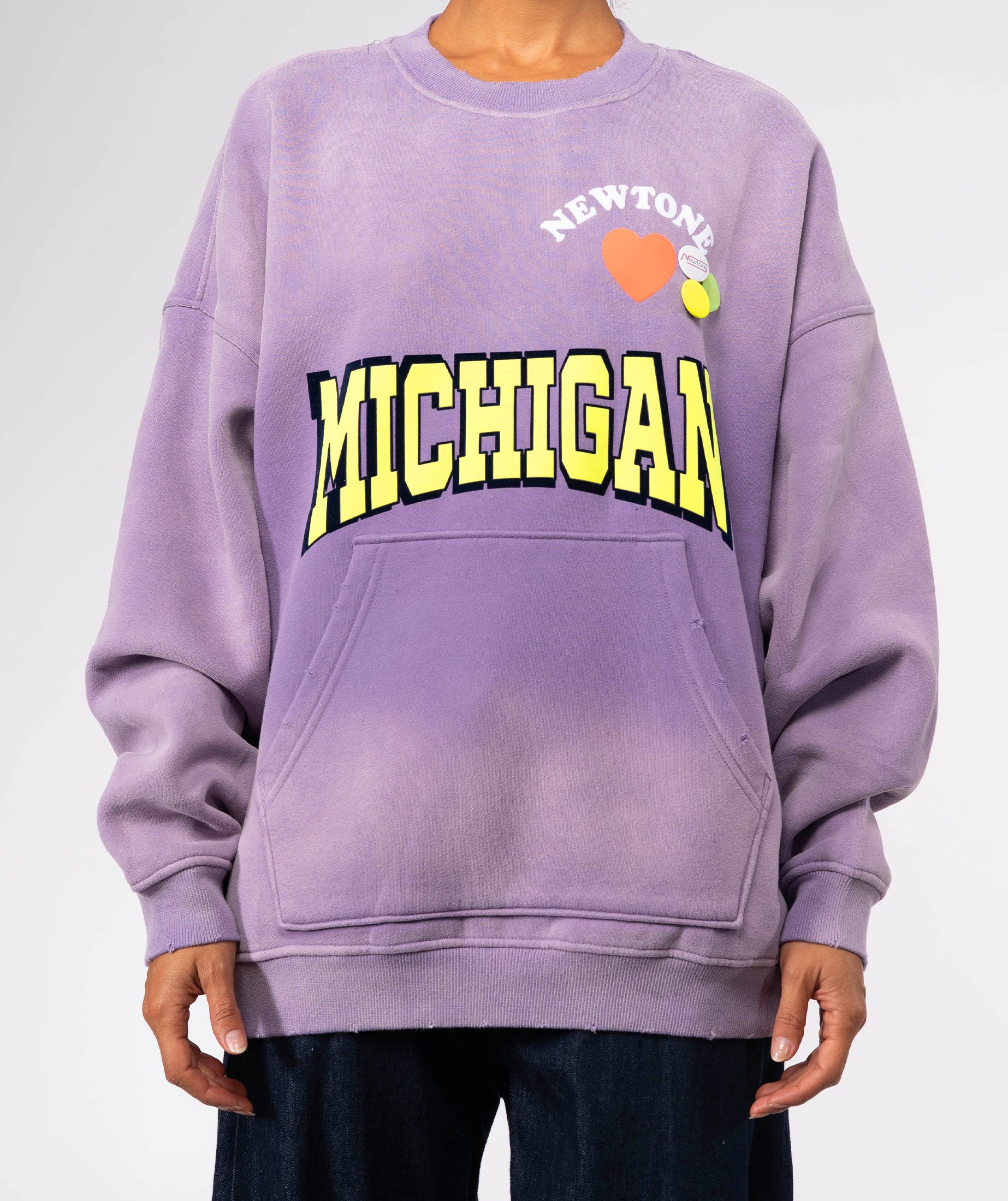 Sweatshirt piper vintage purple "NWTLOVE"
