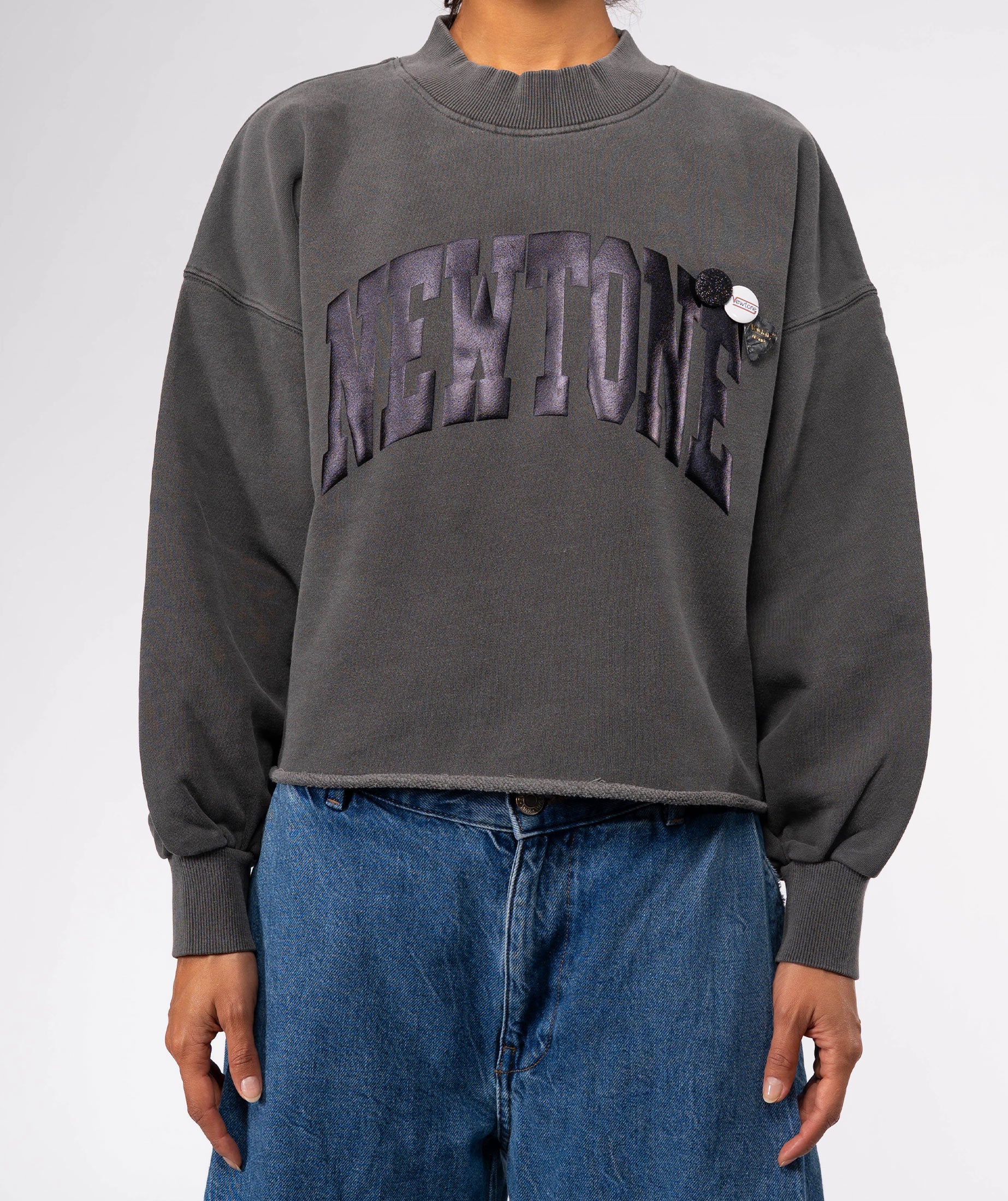 Sweatshirt crop porter pepper "TONE"