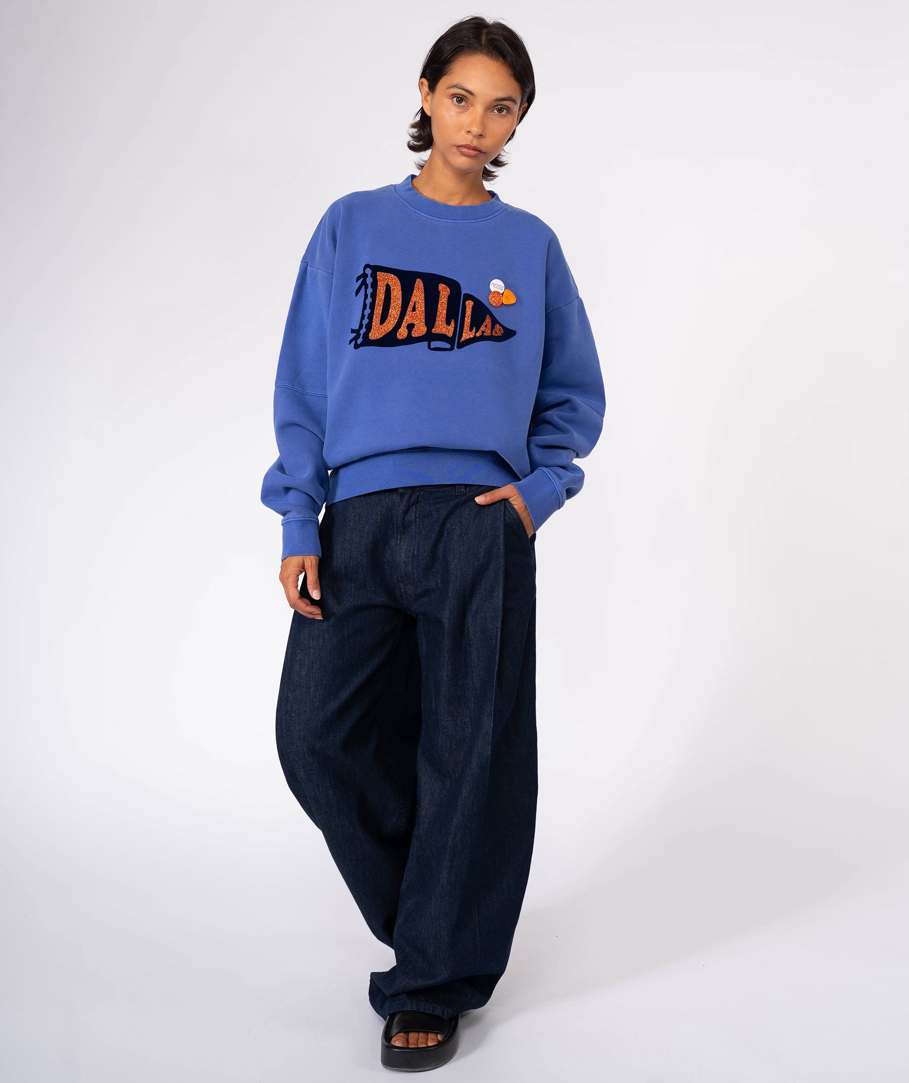 Sweatshirt roller flo blue "PRENNANT