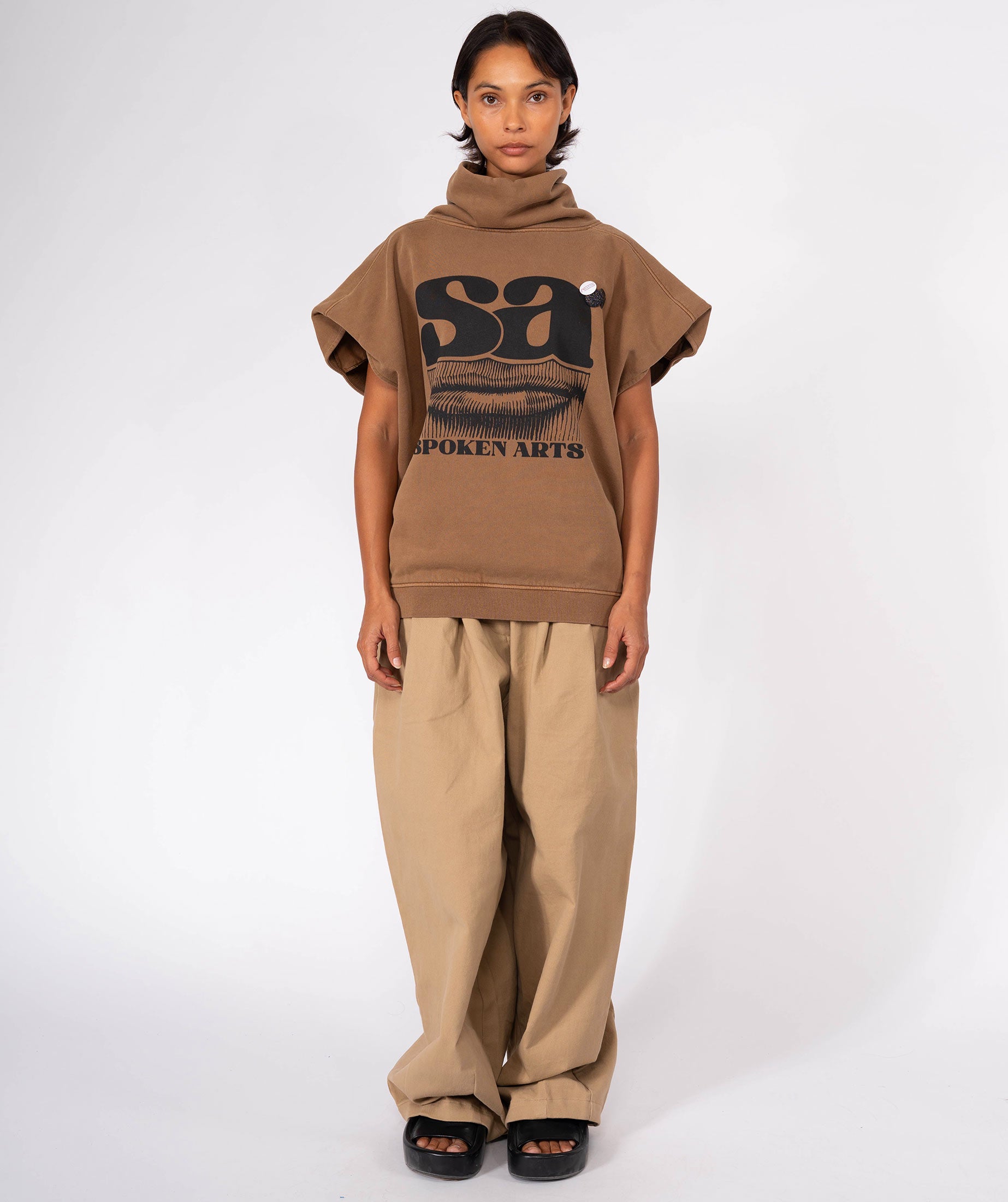 Sweatshirt sharper havane "SPOKEN"