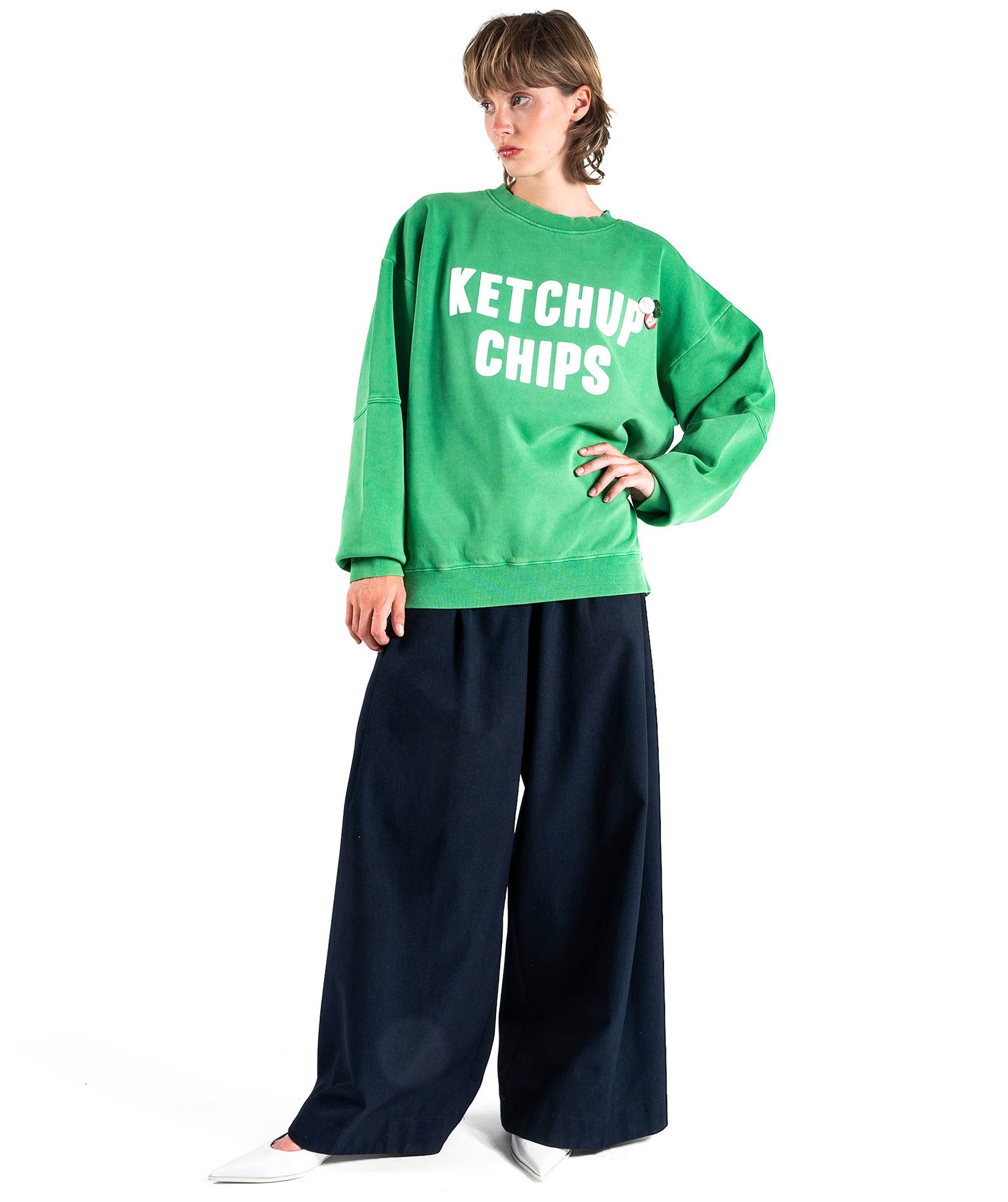 Roller grass sweatshirt "ketchup"