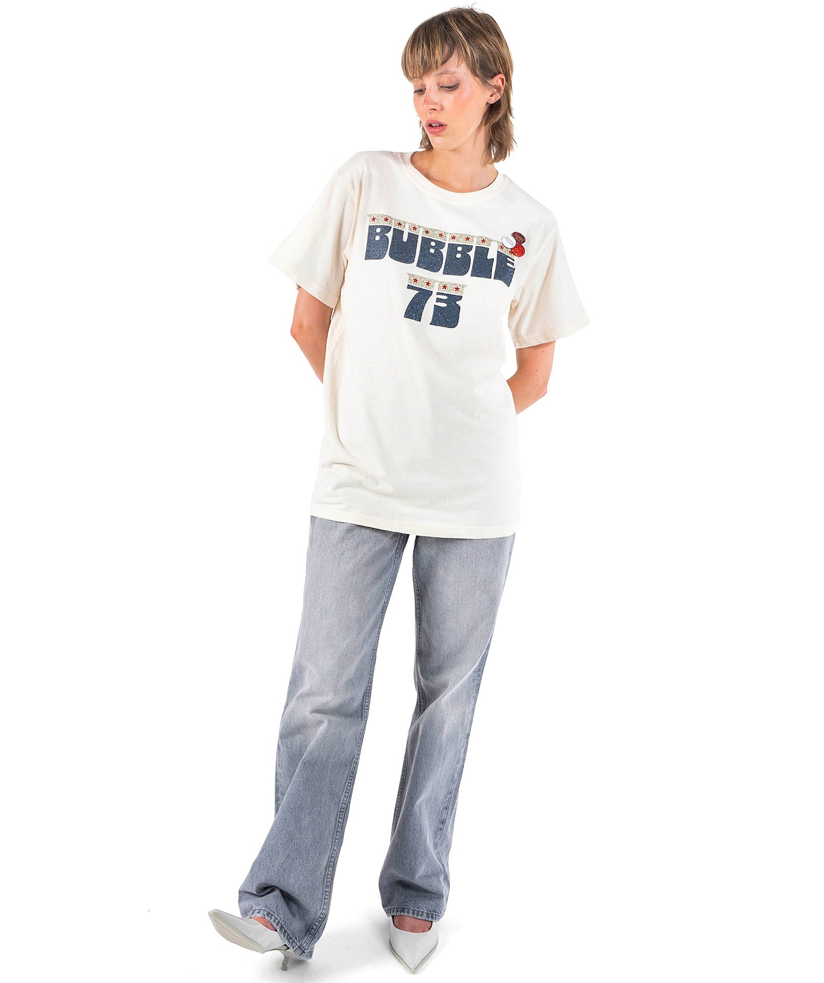 Natural Trucker T -shirt "Bubble"