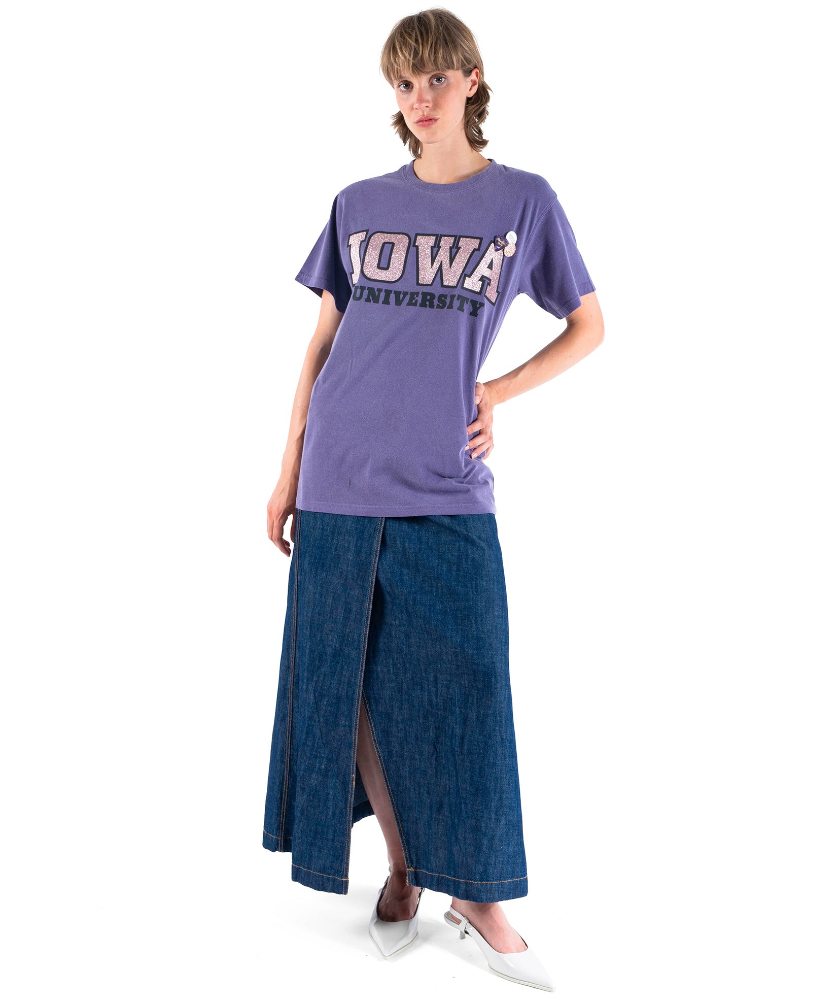 Trucker grape t -shirt "University"