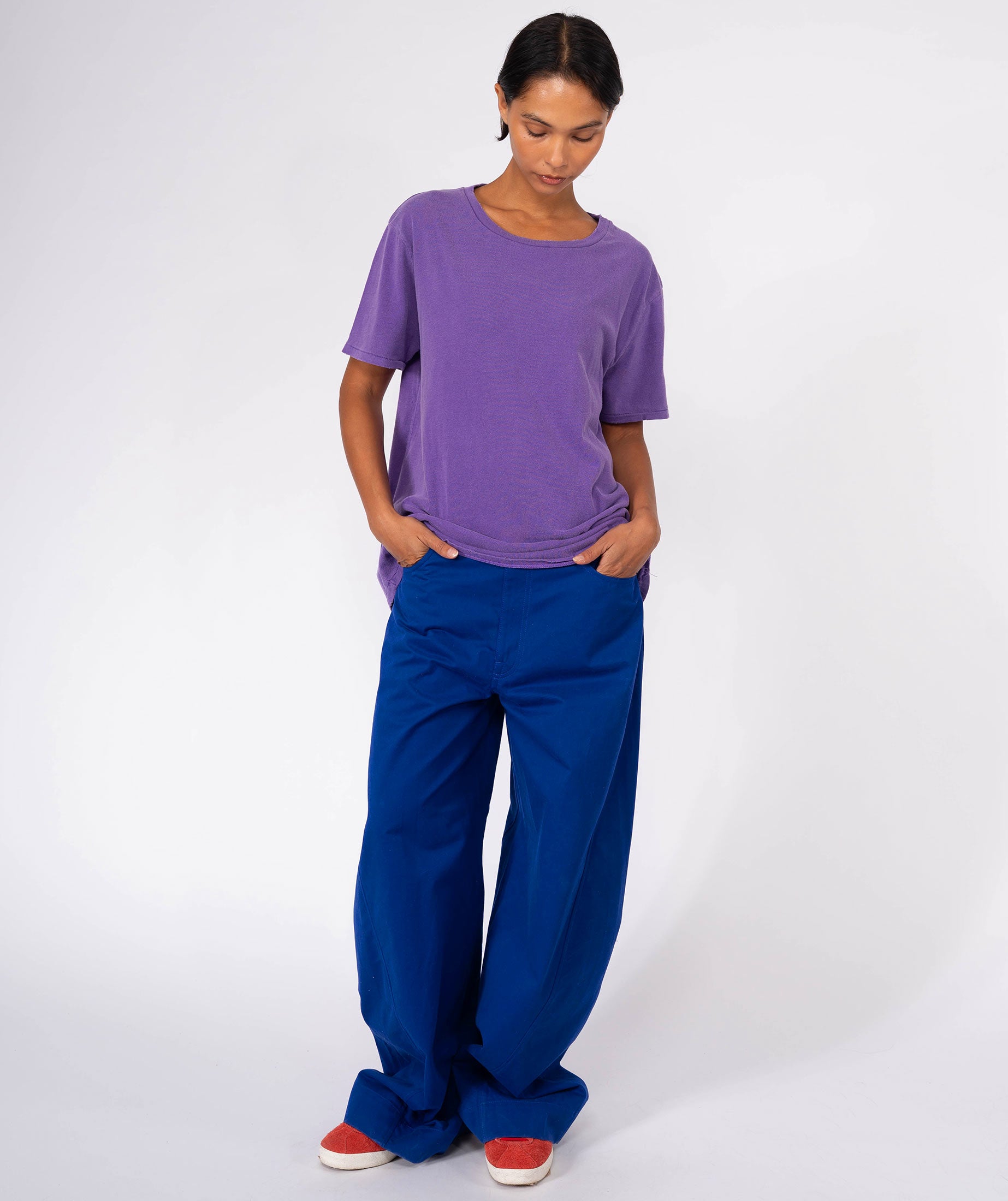 Tee shirt trucker purple "DAILY"