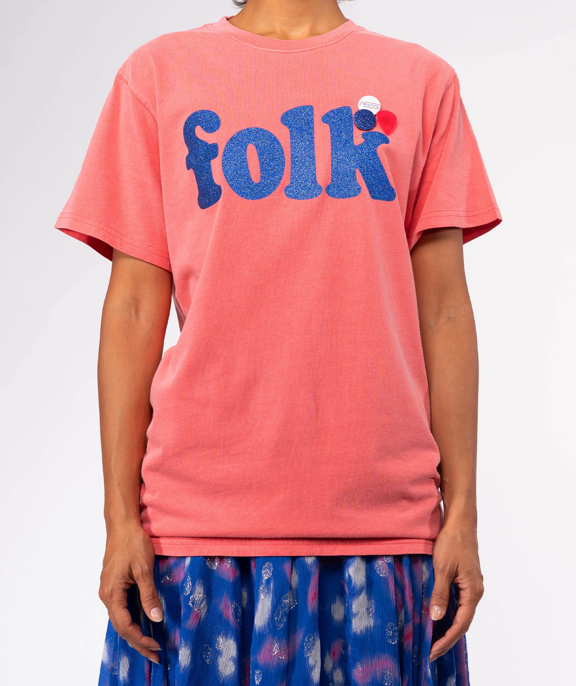 Coral trucker t-shirt "CITY SS25"