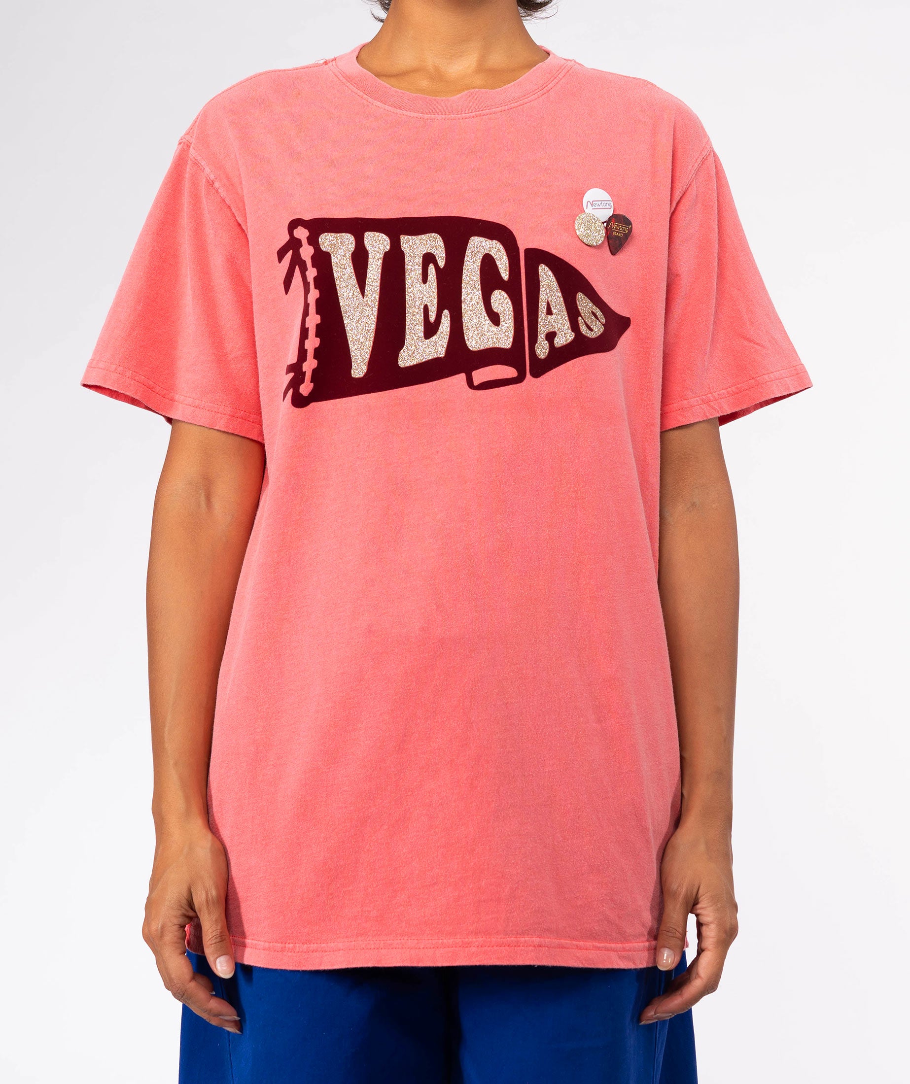 Coral trucker t-shirt "CITY SS25"