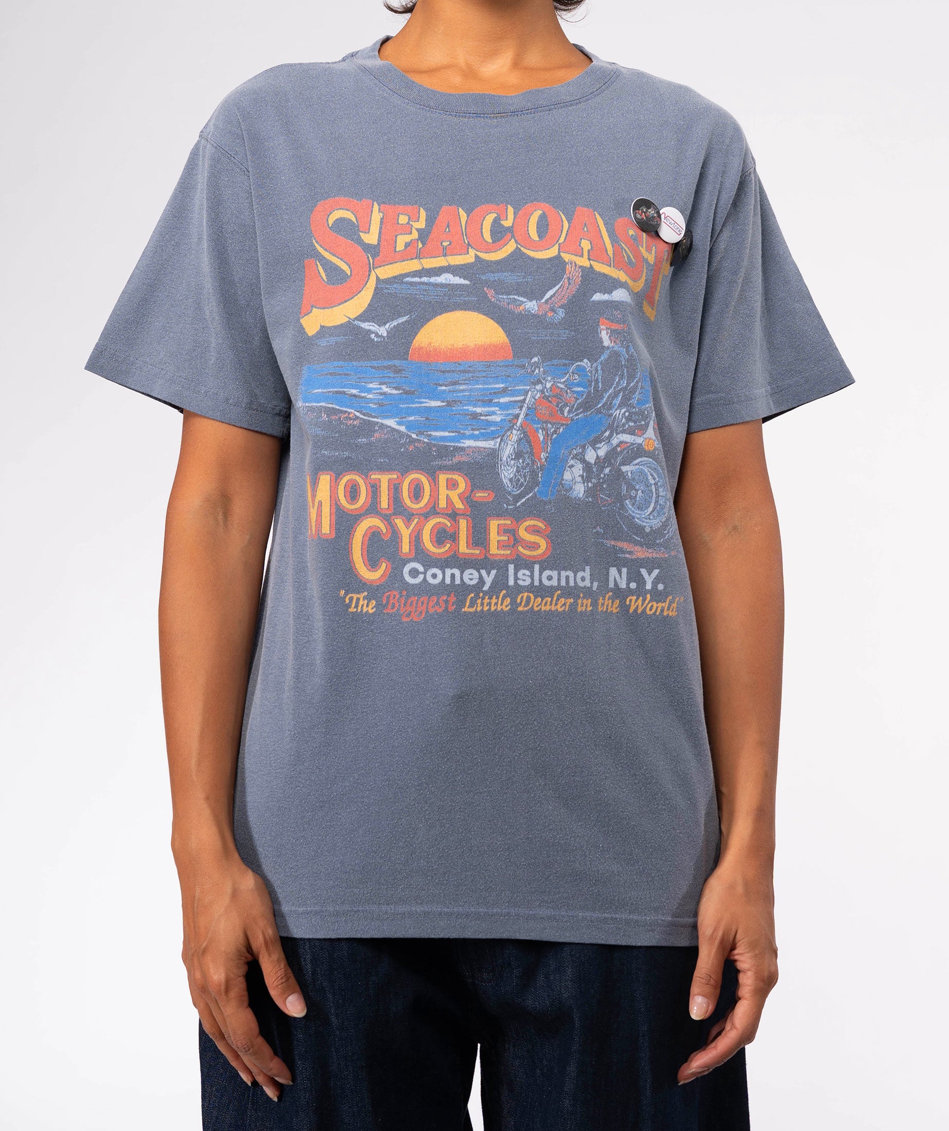 Coral trucker t-shirt "CITY SS25"