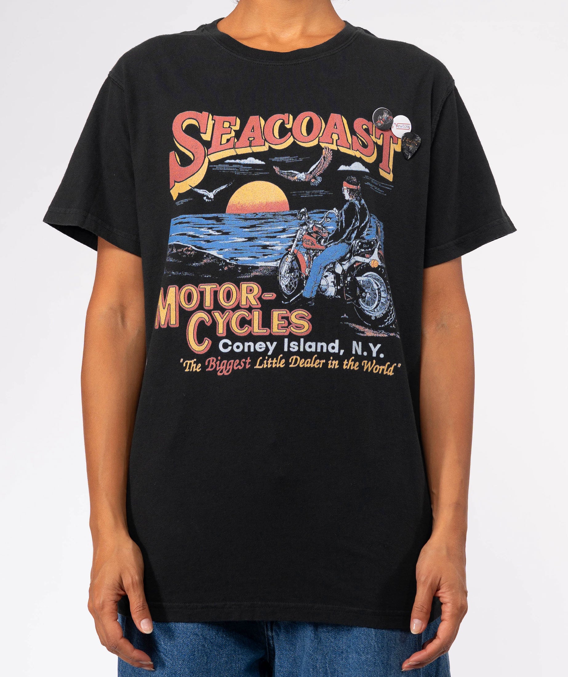Coral trucker t-shirt "CITY SS25"