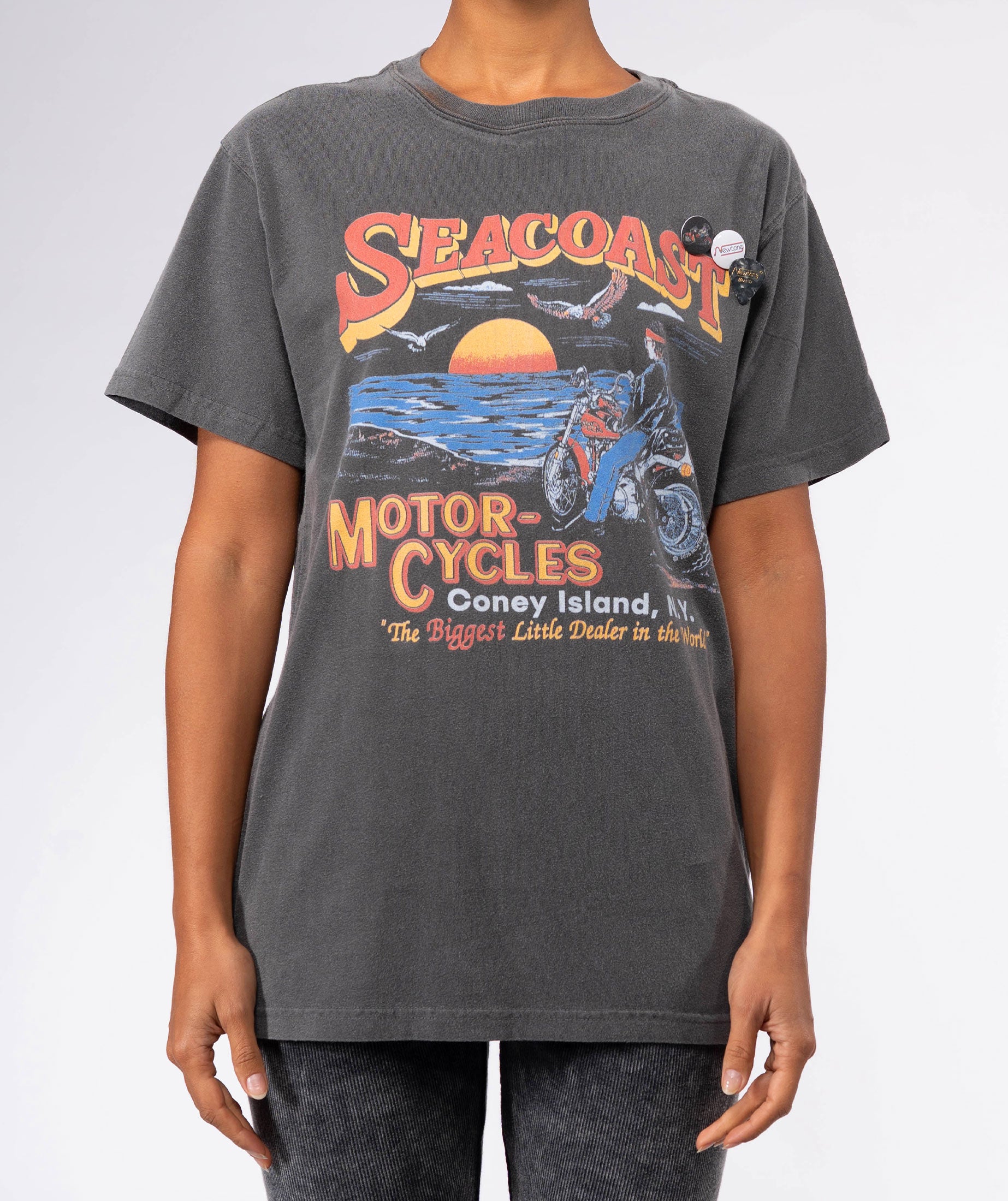Coral trucker t-shirt "CITY SS25"