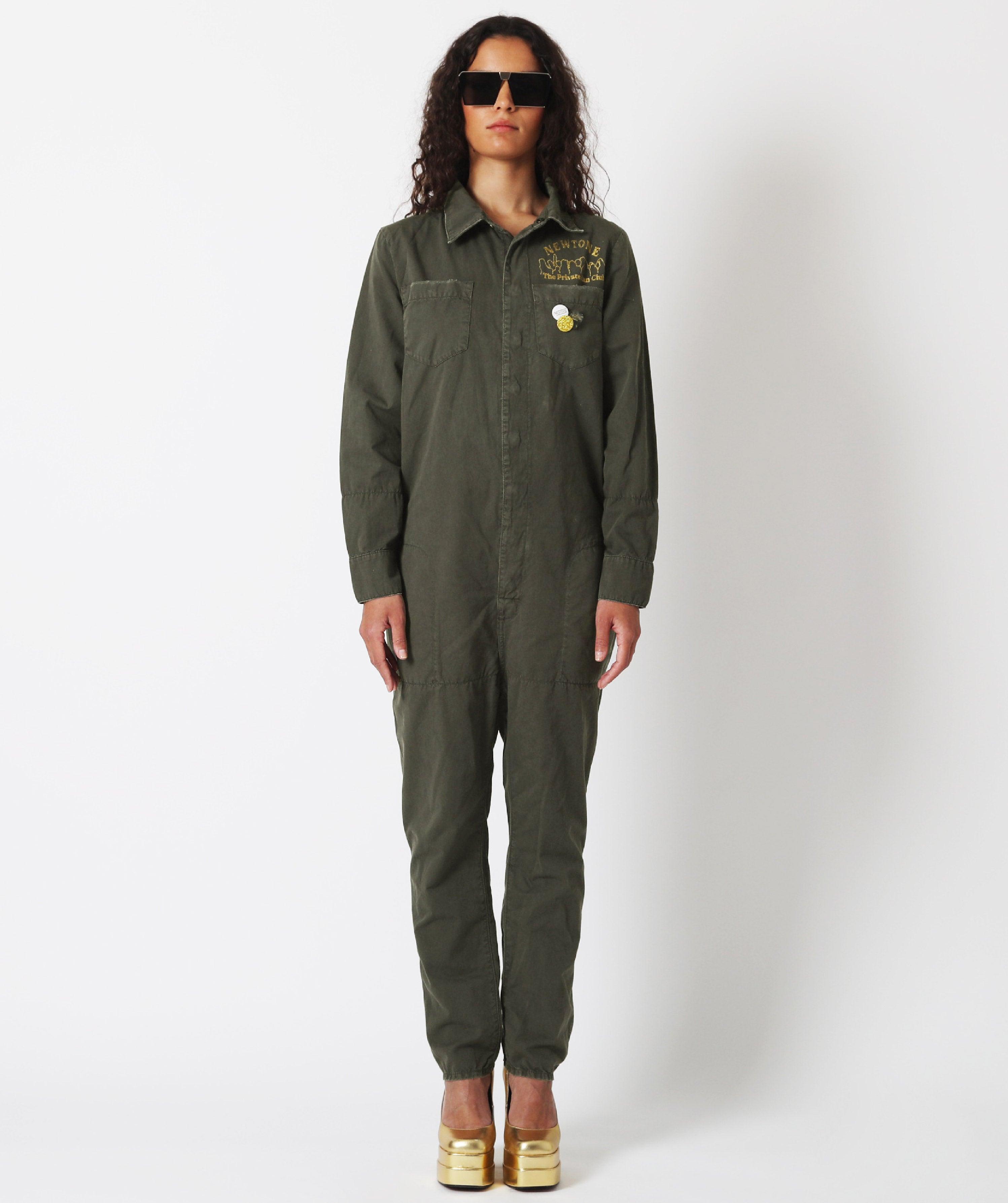 PEOPLE khaki matter jumpsuit Newtone