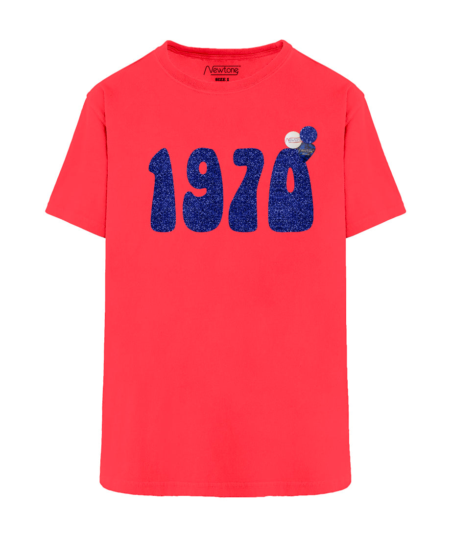 Tee shirt trucker neon pink "1970 SS23"