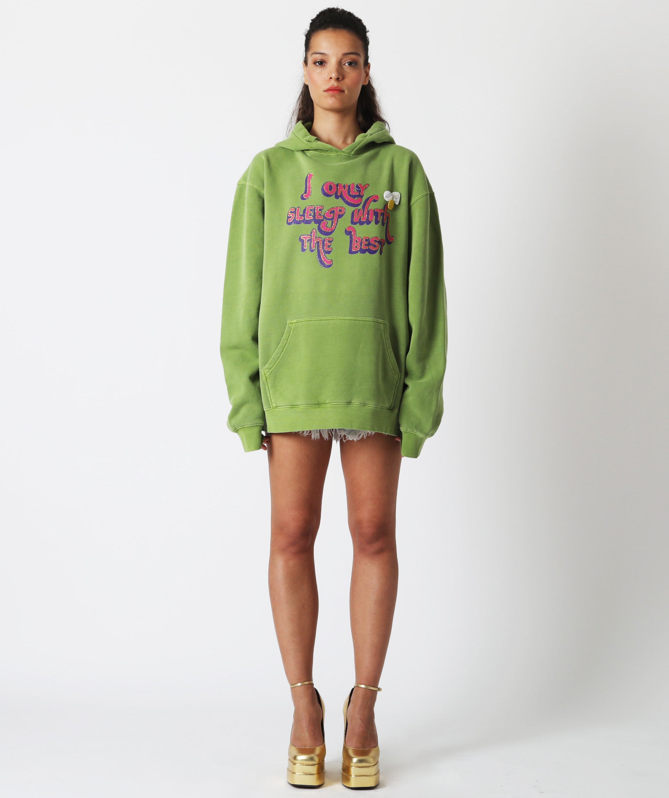 Hoodie jagger aloe "SLEEP"