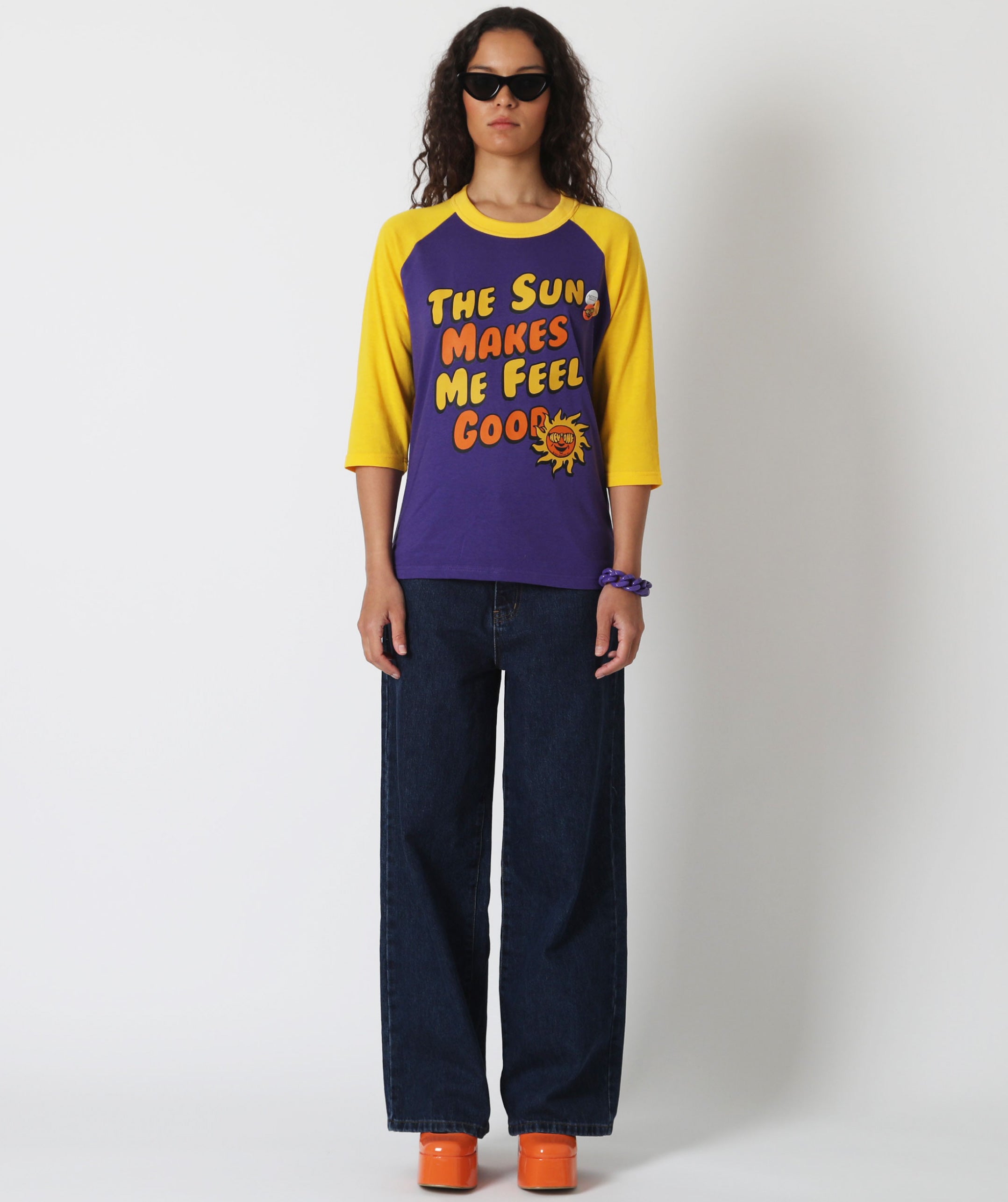 Tee shirt jasper purple "SUN"