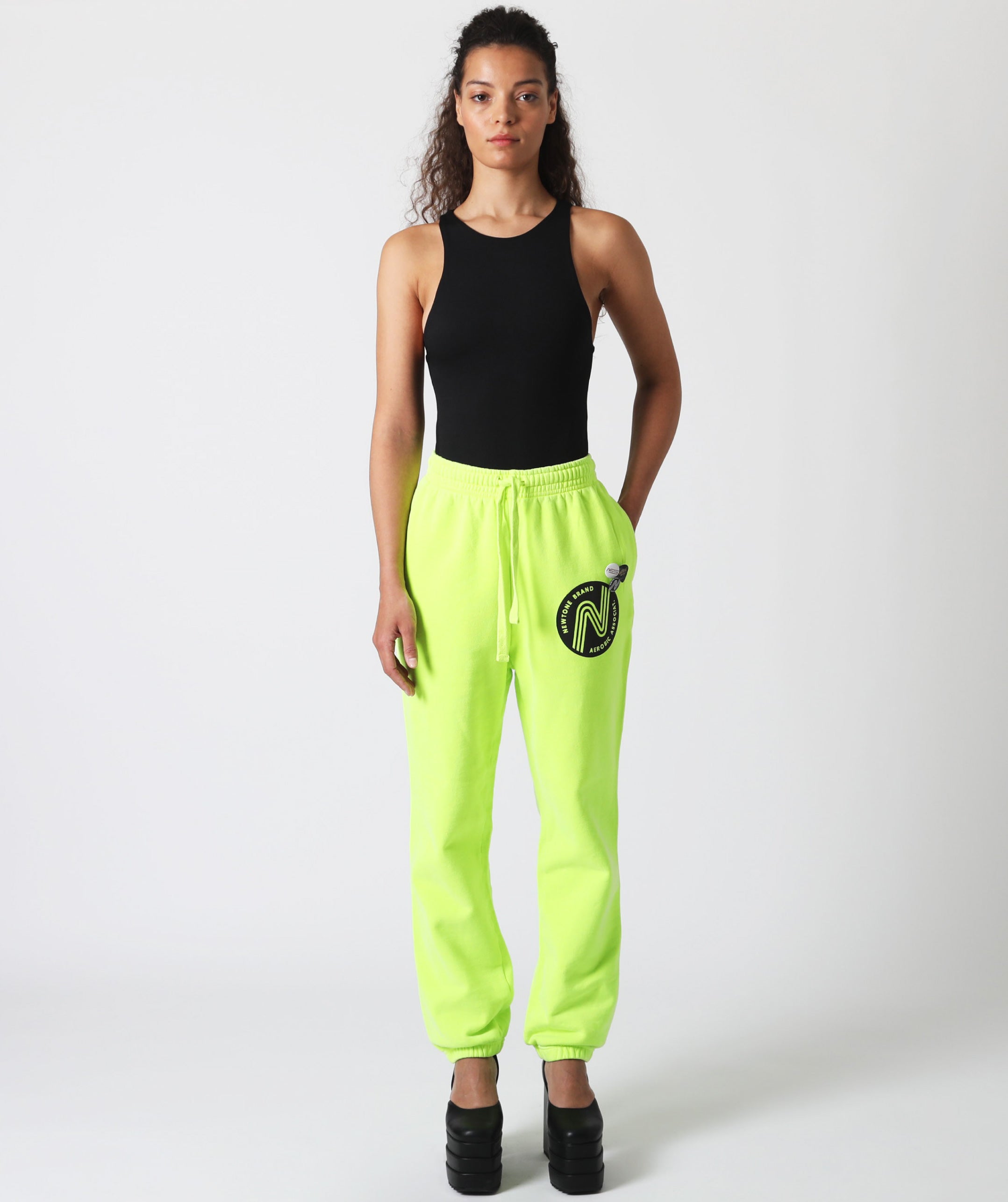 Jogging palmer neon yellow "AEROBIC"