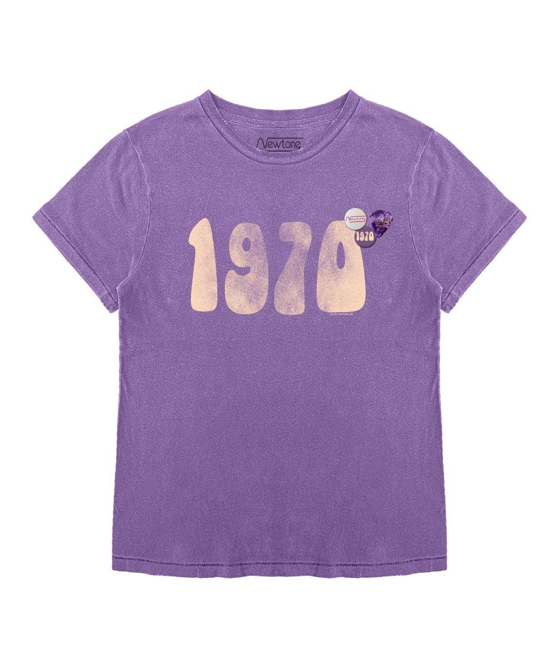Tee shirt starlight purple "1970 FW21" - Newtone