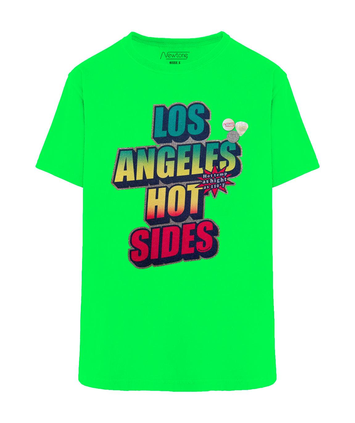 Tee shirt trucker néon green "SIDES" - Newtone