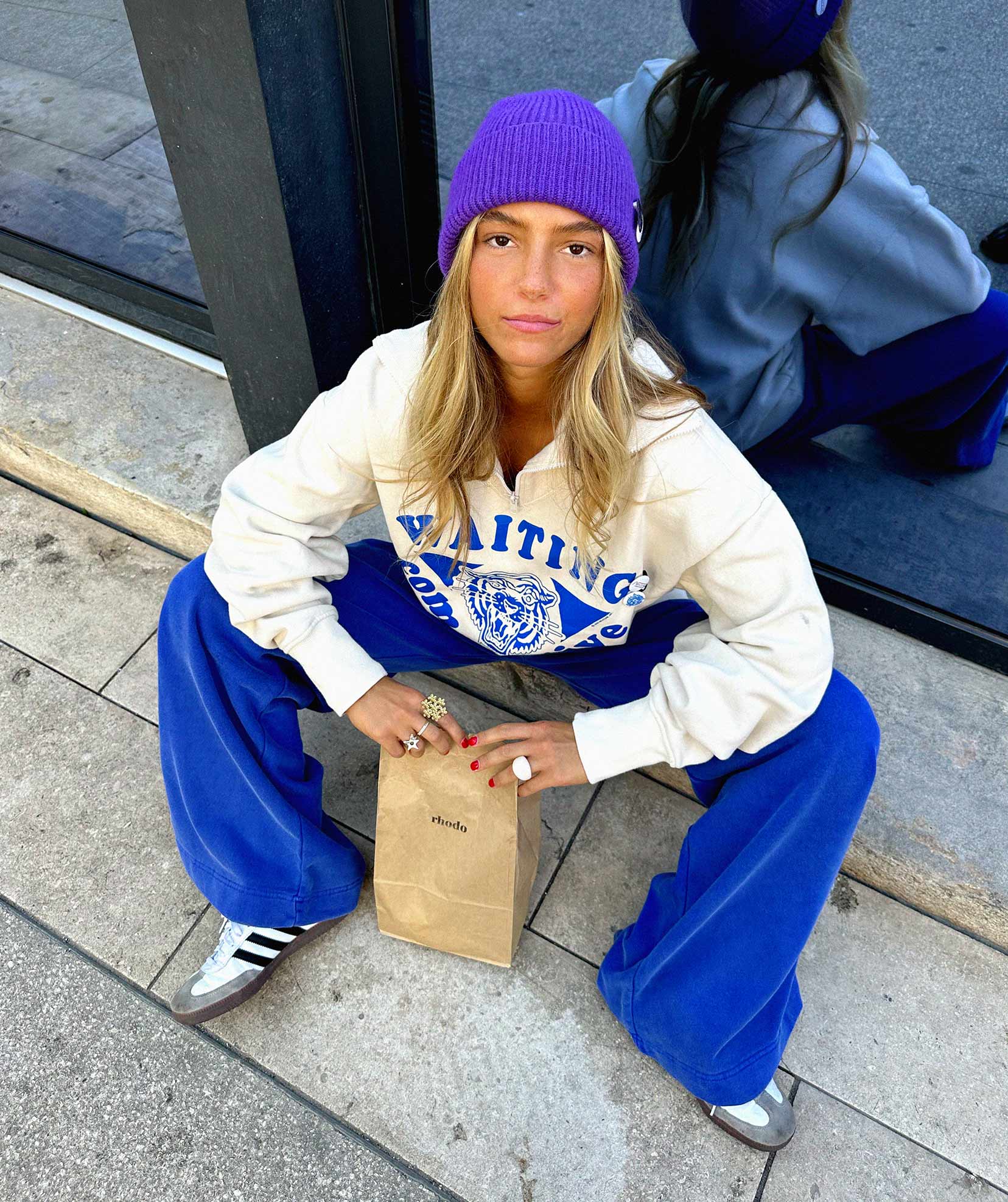 BLEED" beanie hayer grape