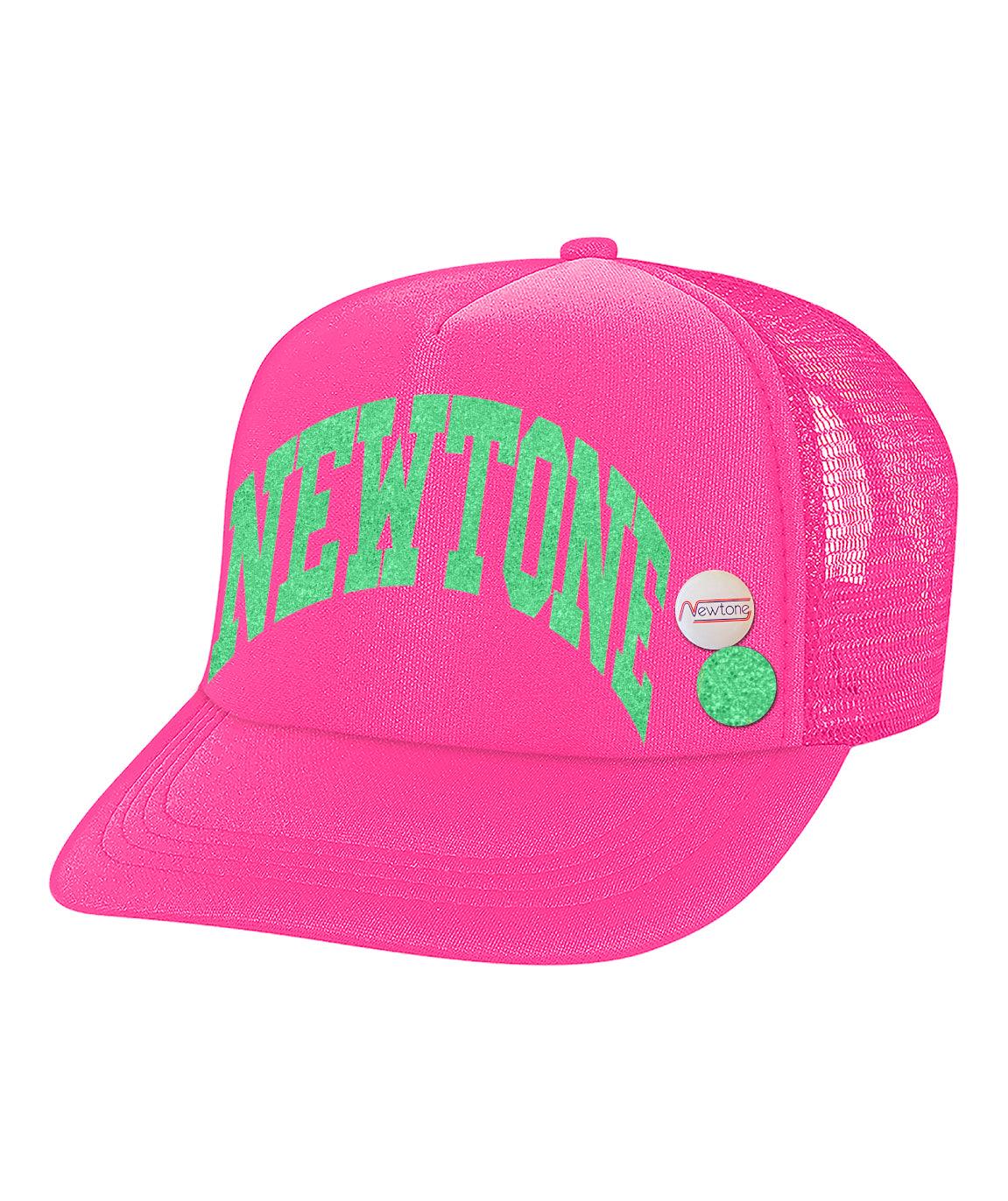 Neon pink "TONE" toper cap - Newtone