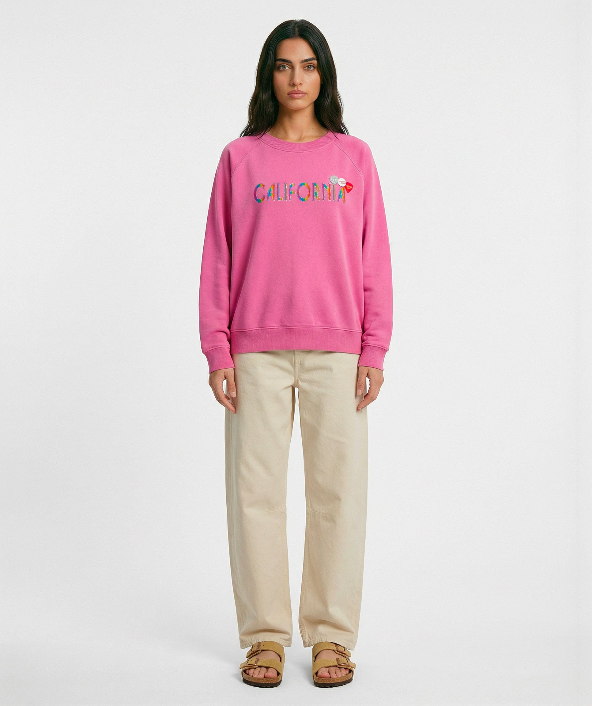 Fuchsia "CALIFA" sweatshirt