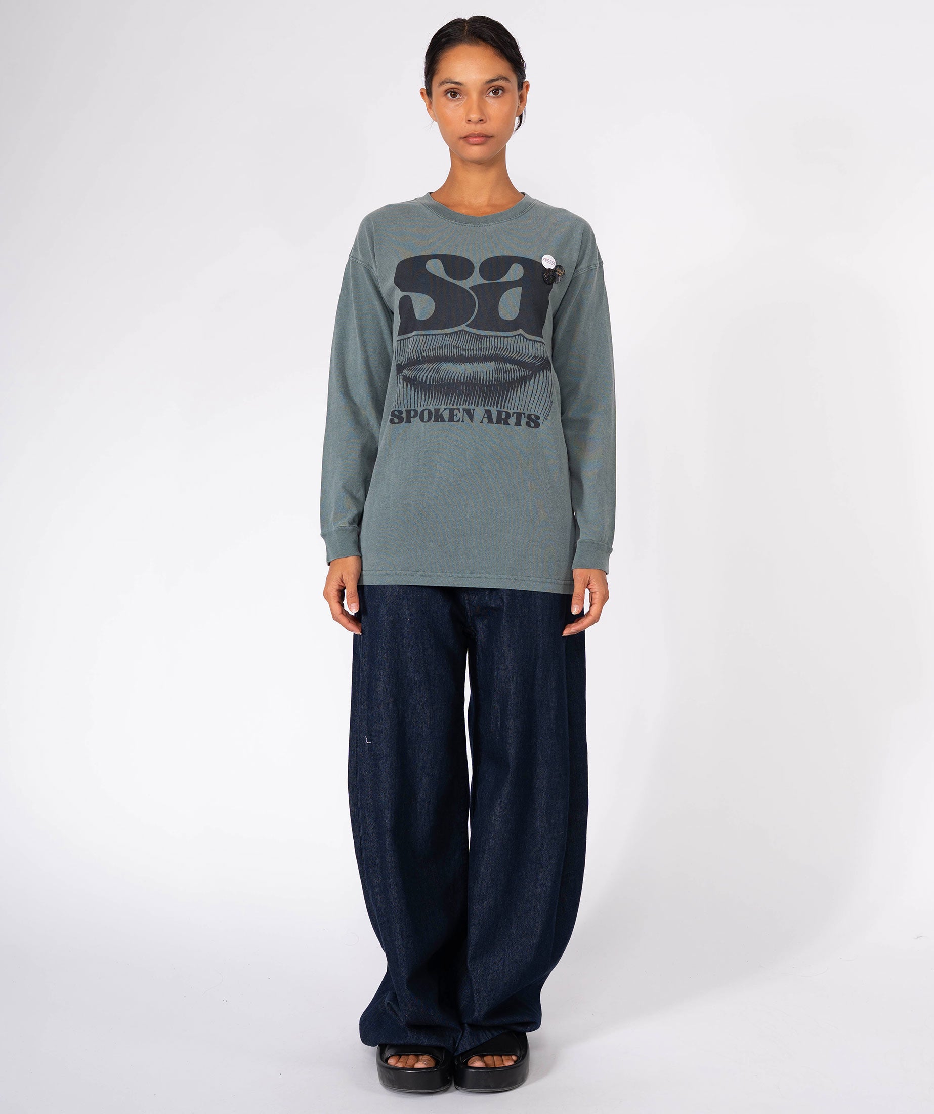 SPOKEN" hunter forest tee shirt