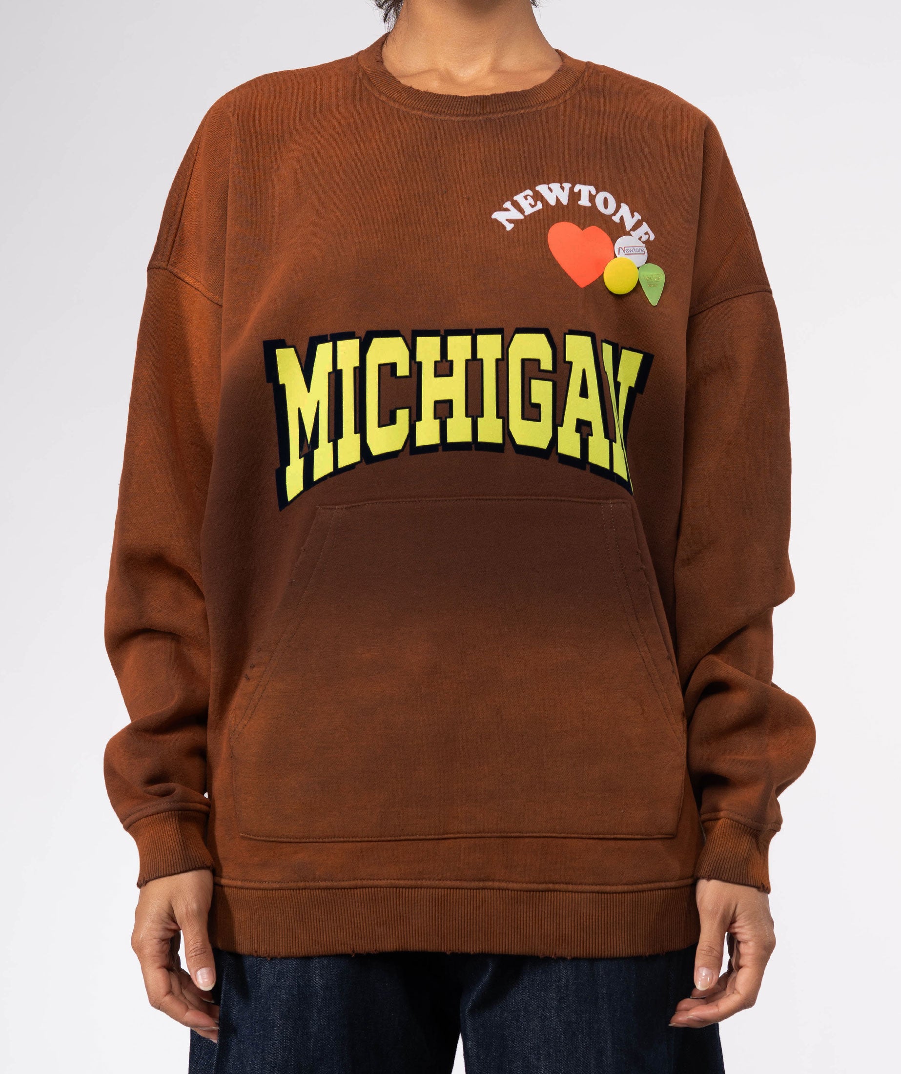 Vintage brown "NWTLOVE" piper sweatshirt