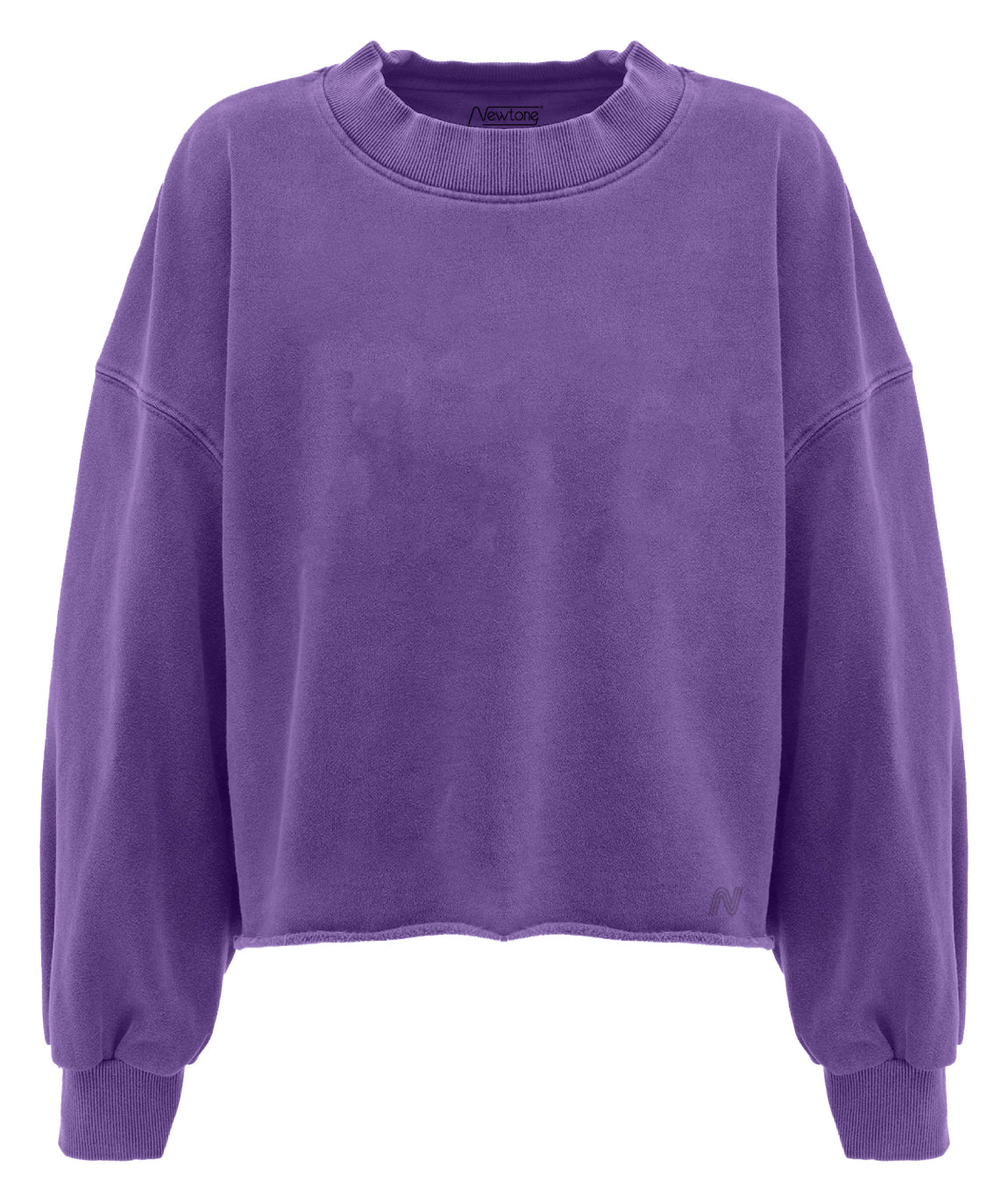 Purple "DAILY" crop sweatshirt