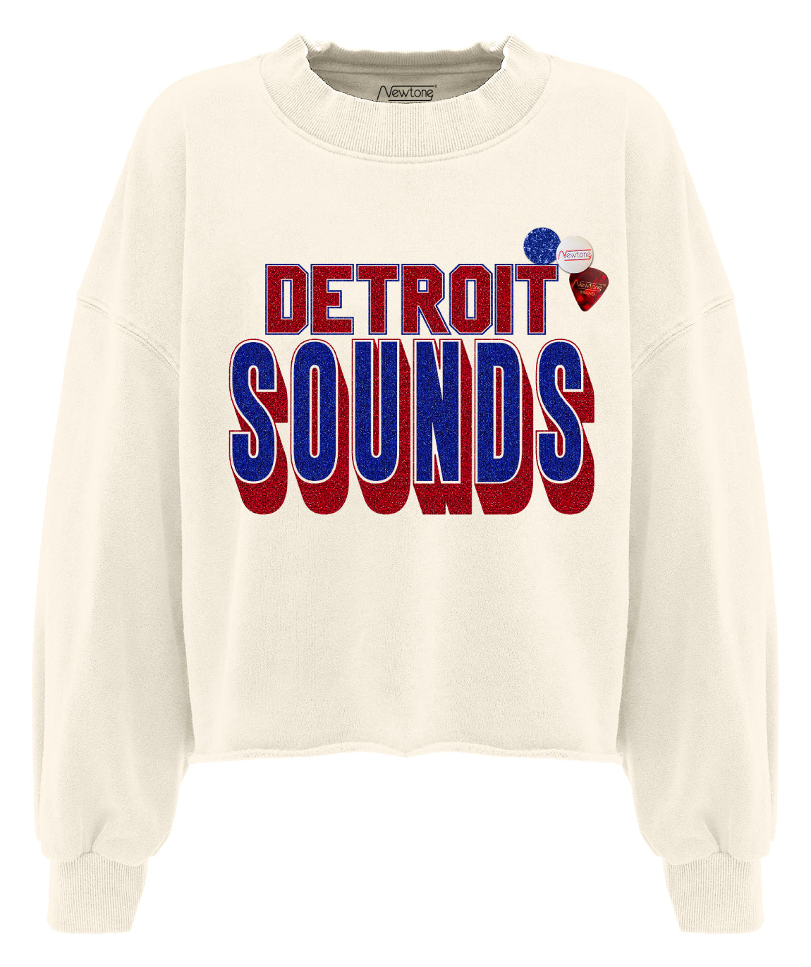 Natural crop sweatshirt "SONG"