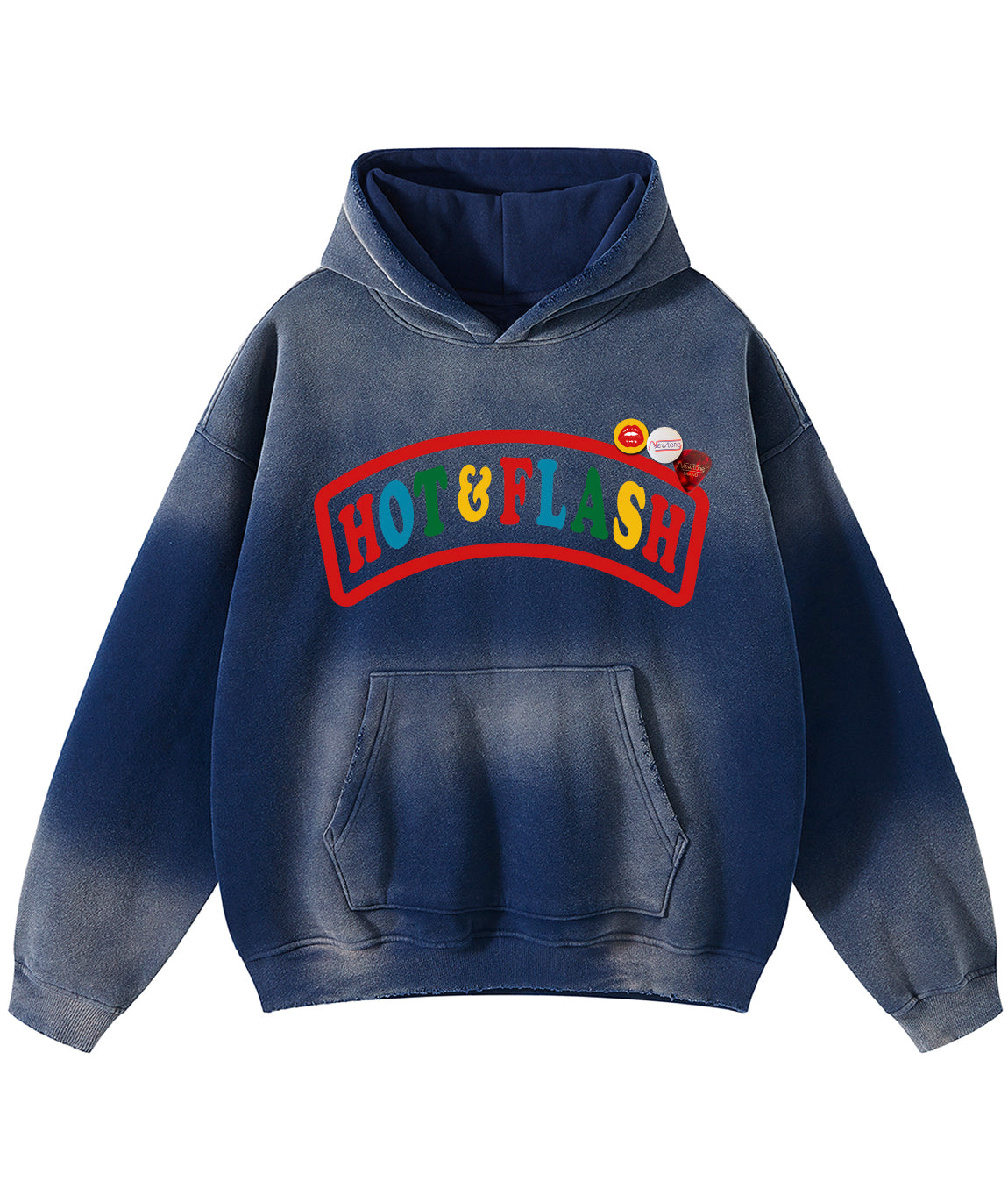 Vintage blue "HOT" Skyler hoodie
