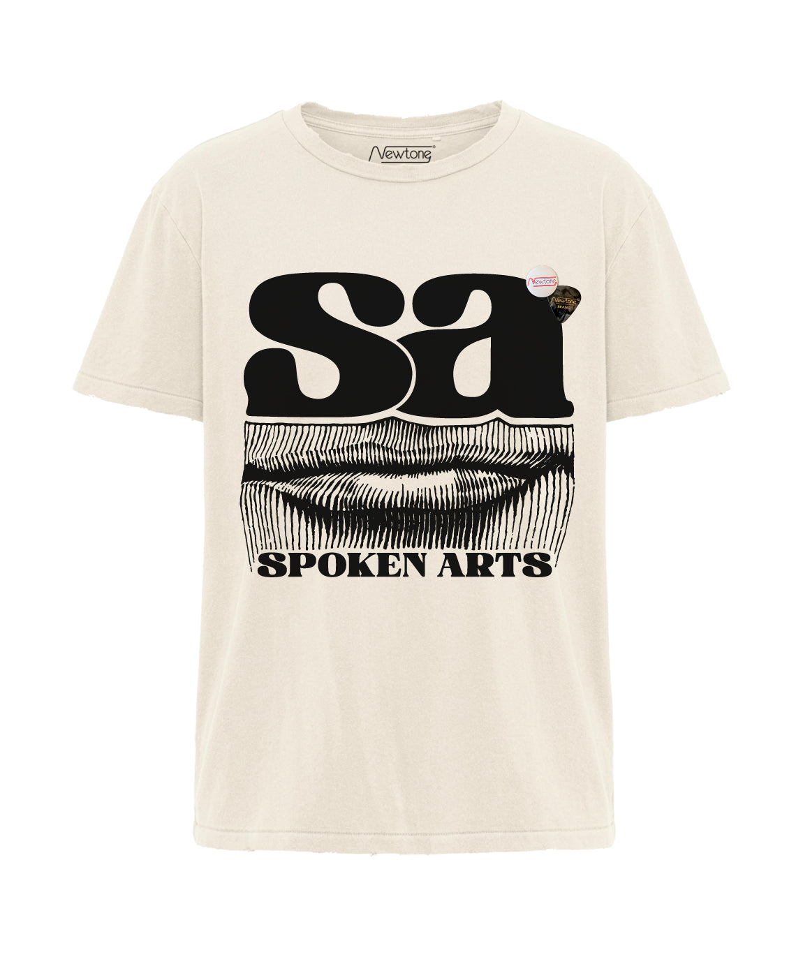 SPOKEN" starlight natural tee shirt