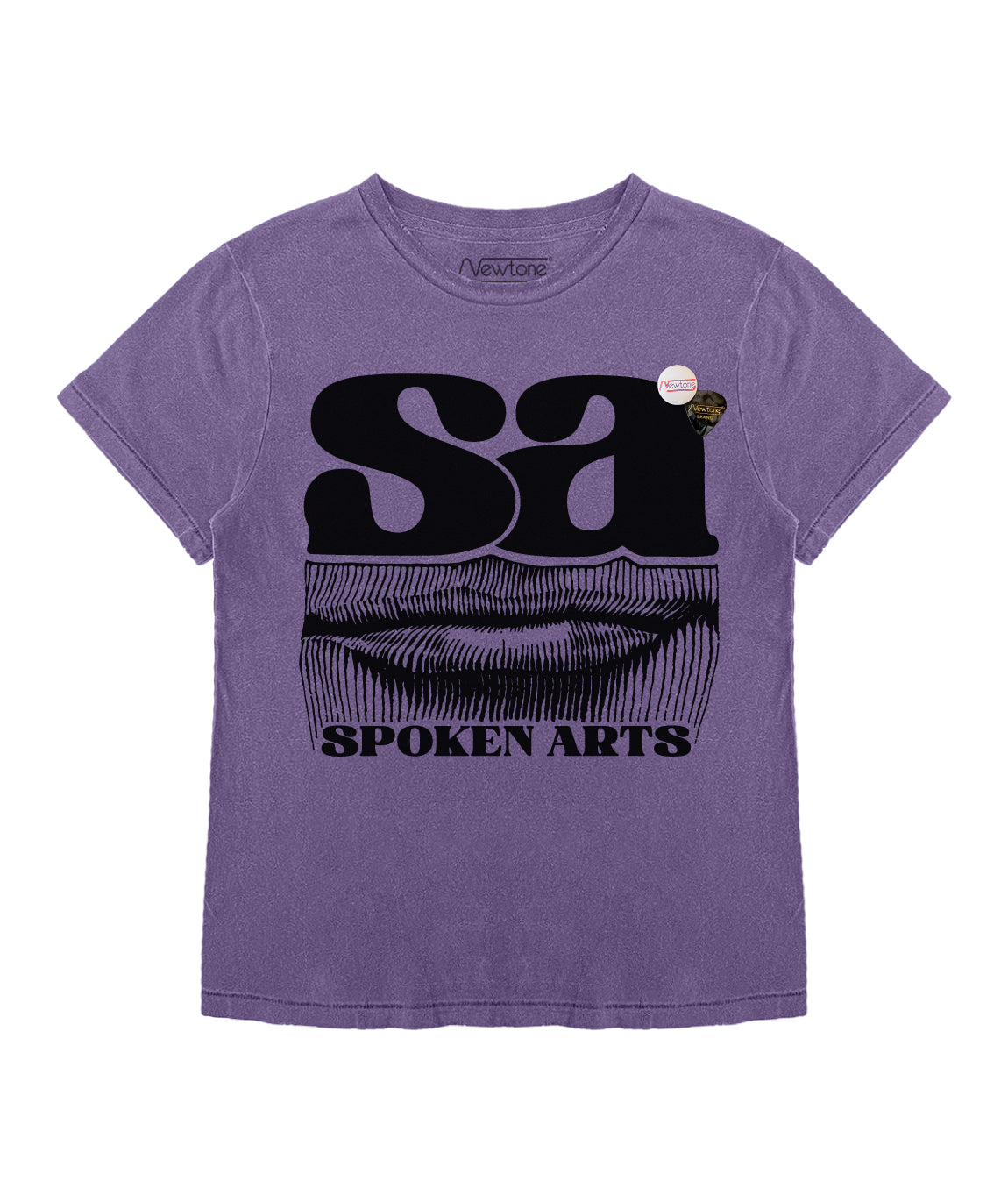 SPOKEN" starlight grape tee shirt
