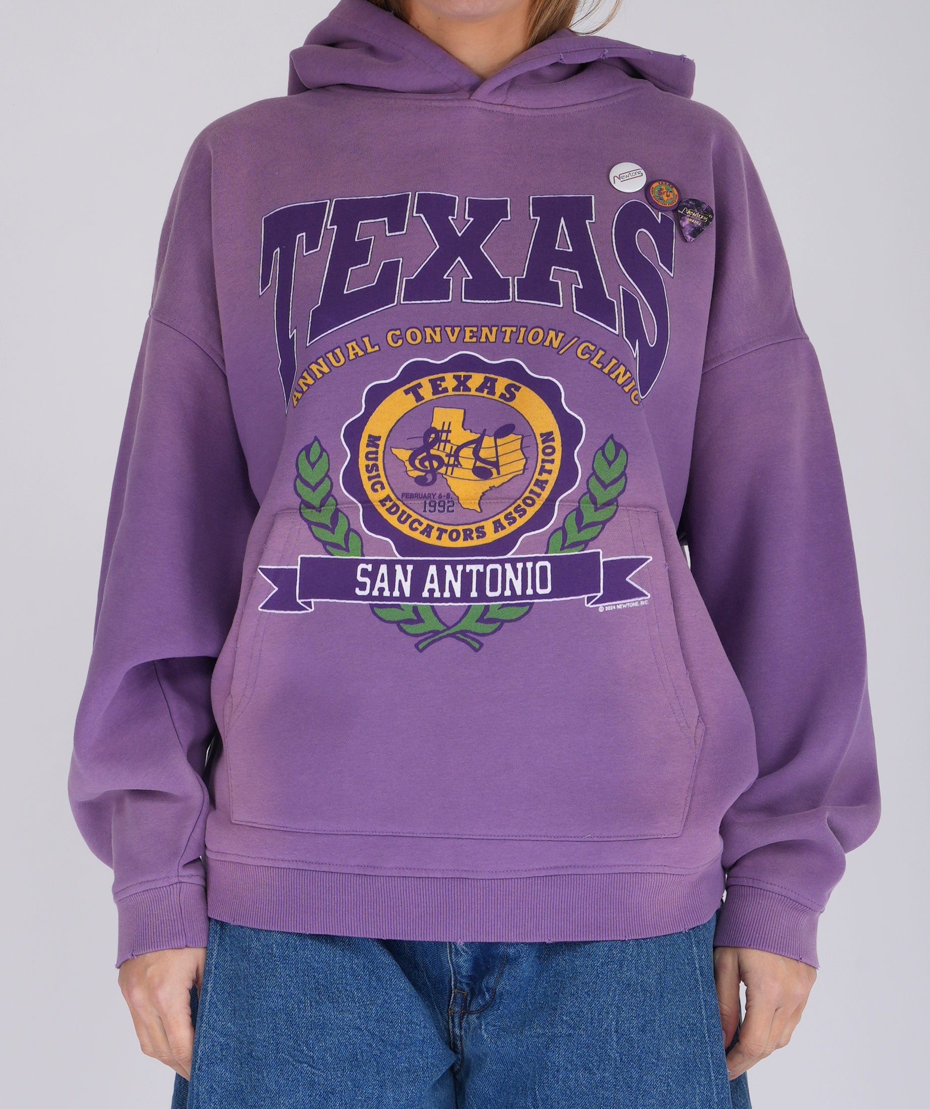Vintage purple "TEXAS" skyler hoodie