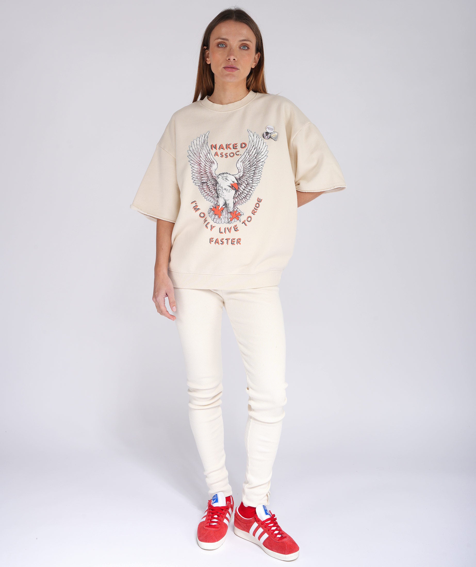 Sweatshirt linder natural "NAKED