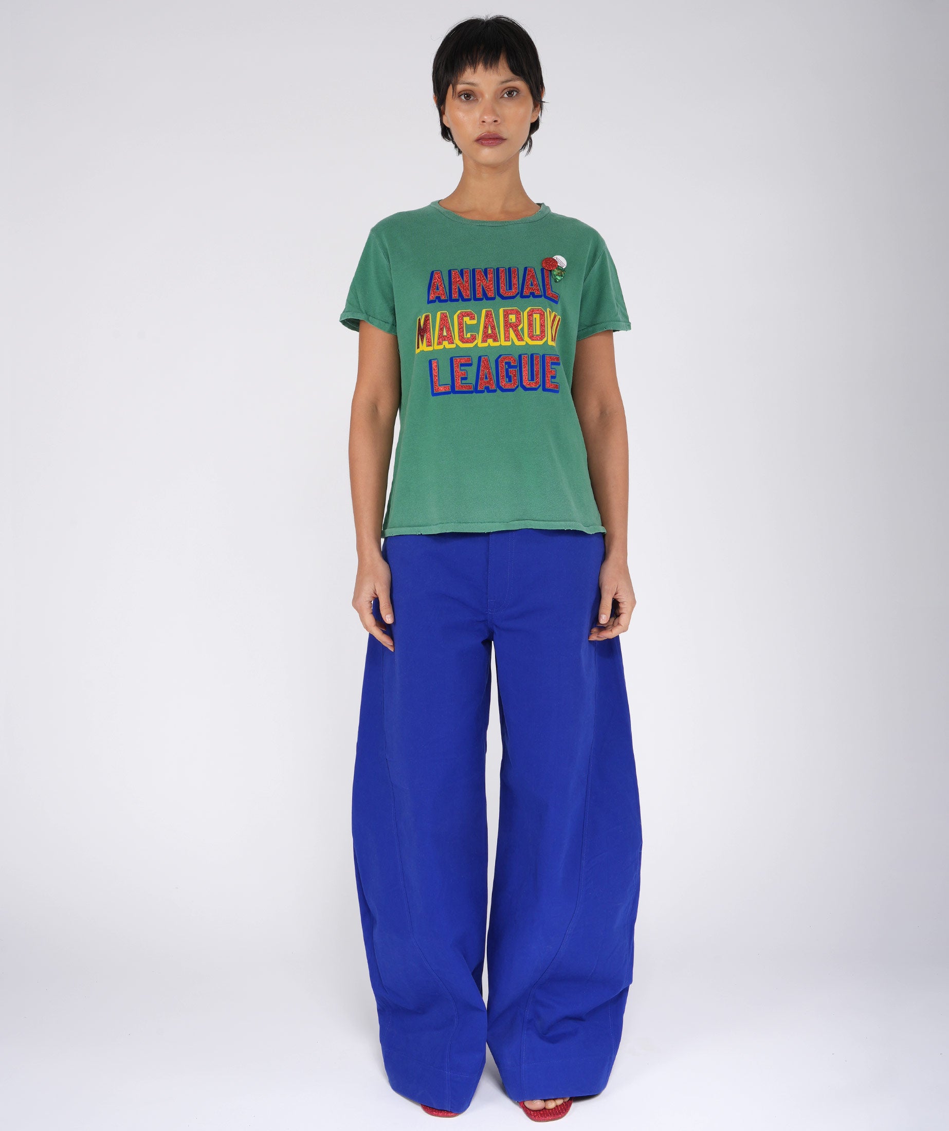 MACARONI" starlight apple tee shirt