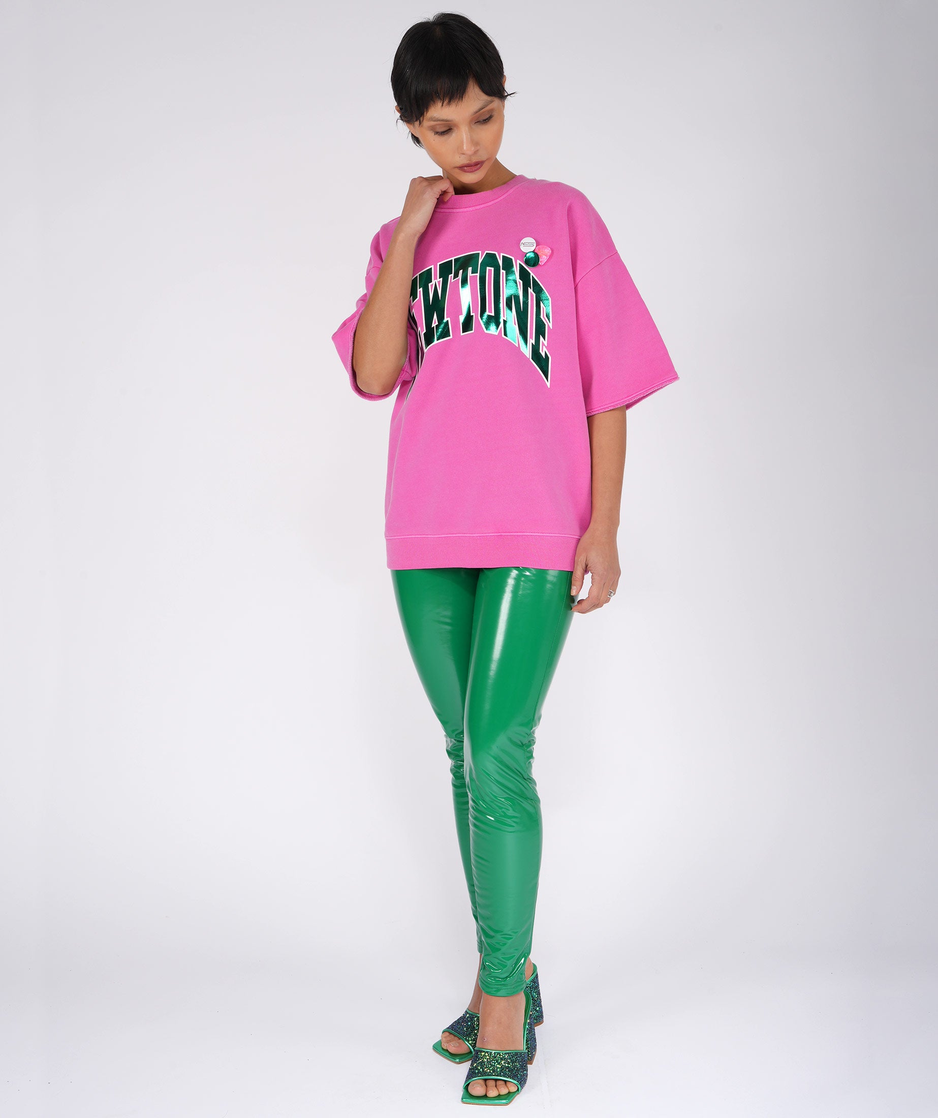 Sweatshirt linder fuschia "TONE SS25