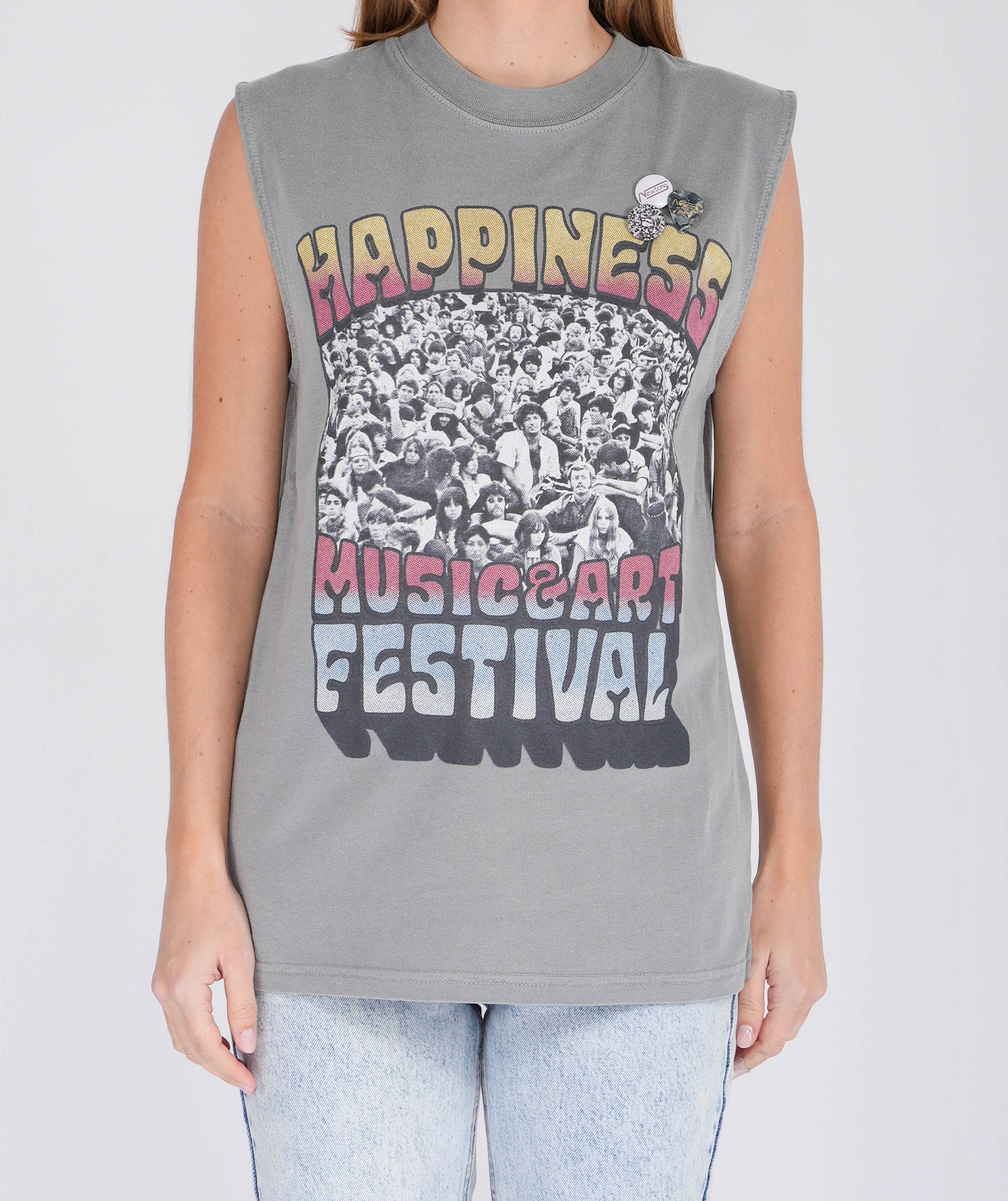 THREEDAYS" grey biker tee shirt