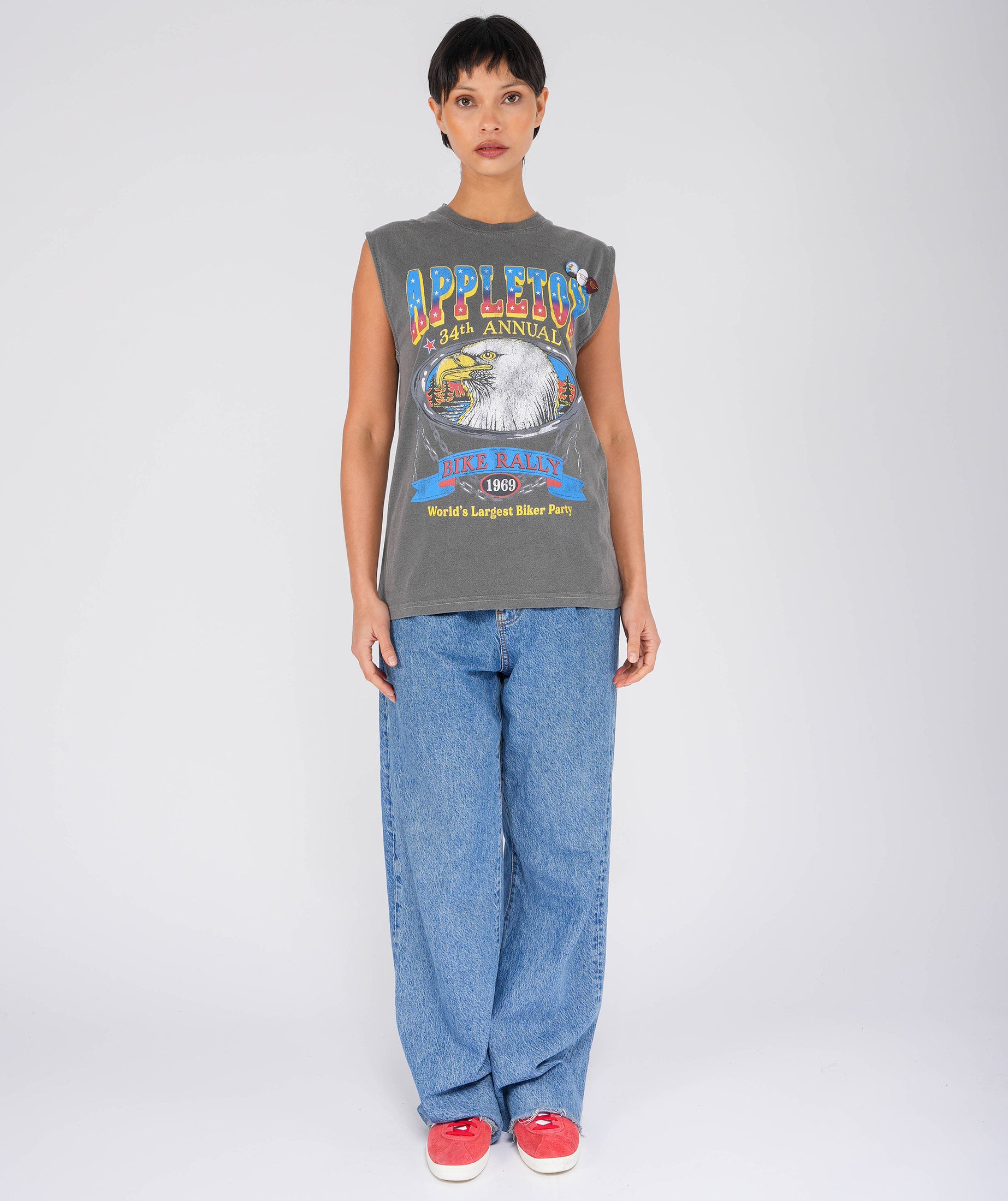 APPLETON" pepper biker tee shirt