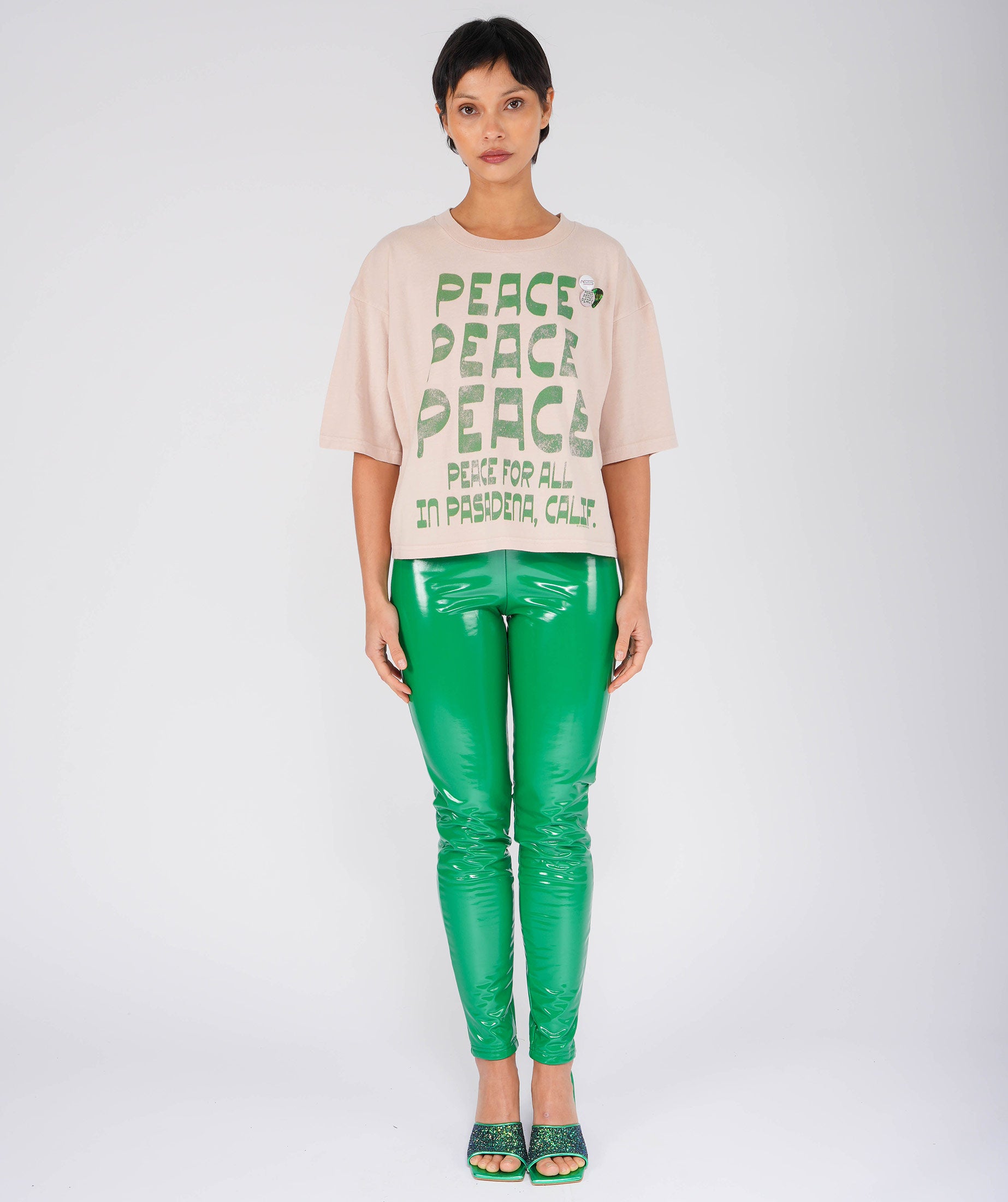 PASADENA" crop crooper whisper tee shirt