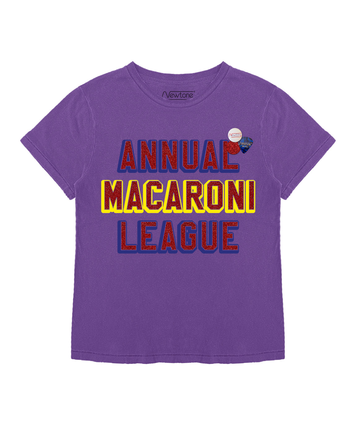 MACARONI" starlight purple tee shirt