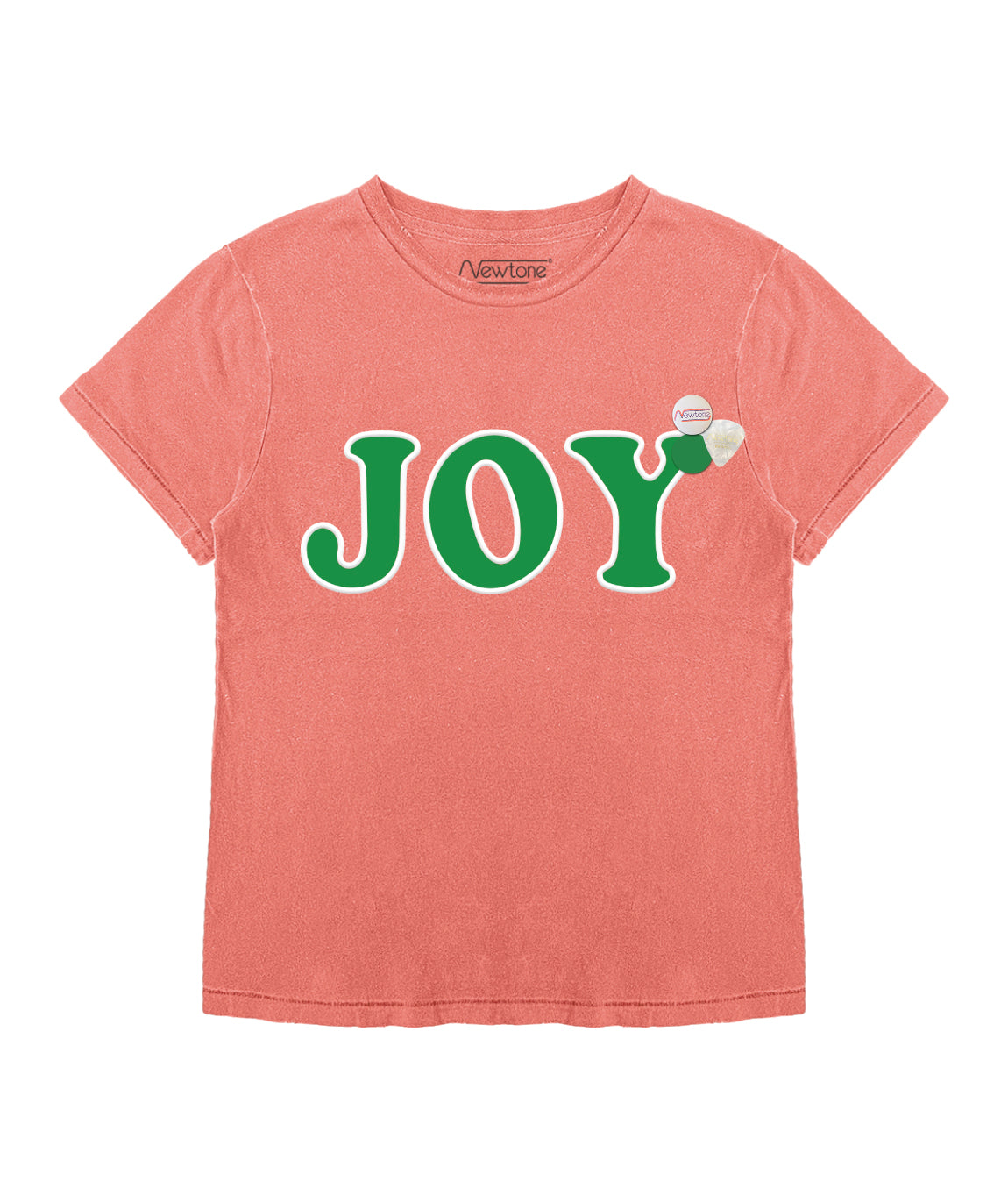 JOY" starlight coral tee shirt