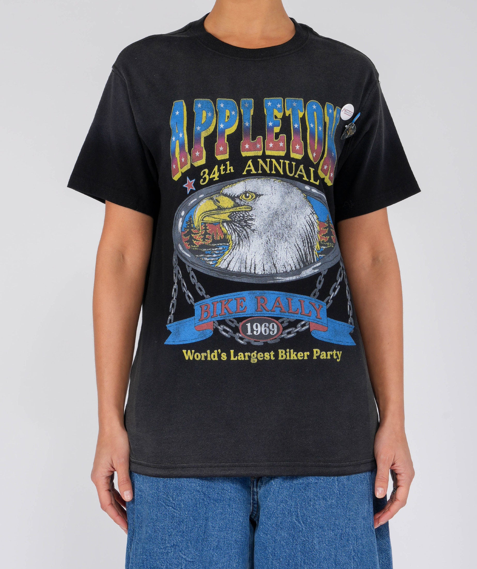 APPLETON" vintage night trucker tee shirt