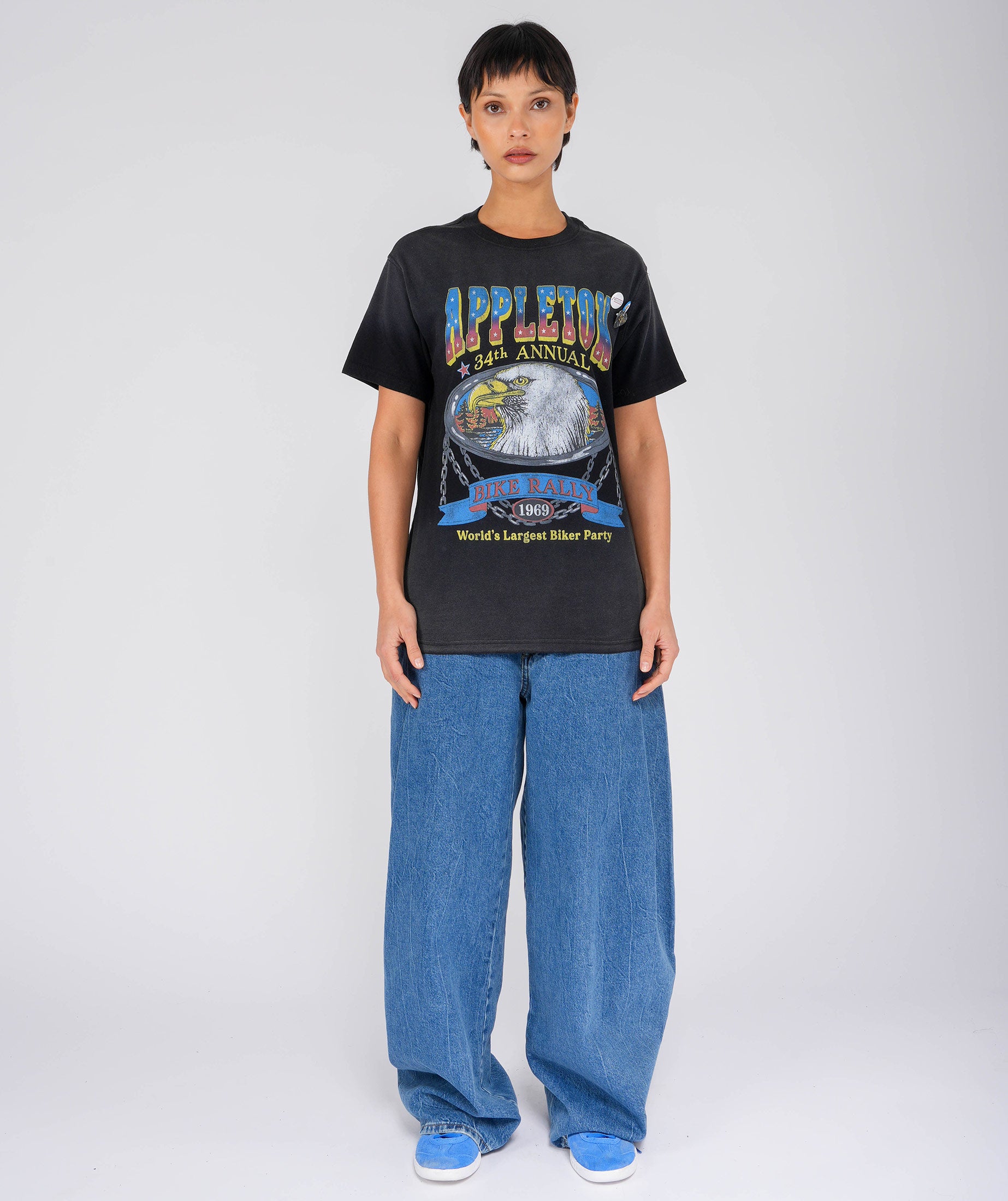 APPLETON" vintage night trucker tee shirt