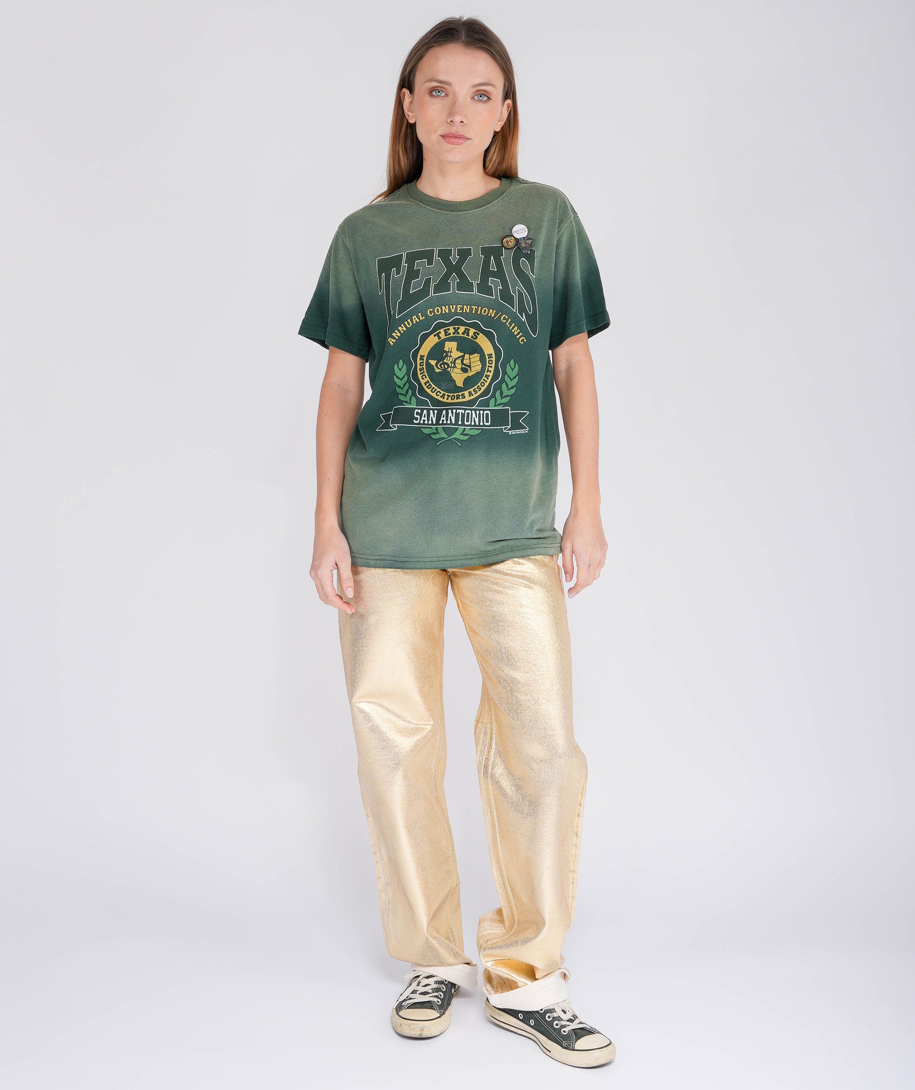 TEXAS" vintage forest trucker tee shirt