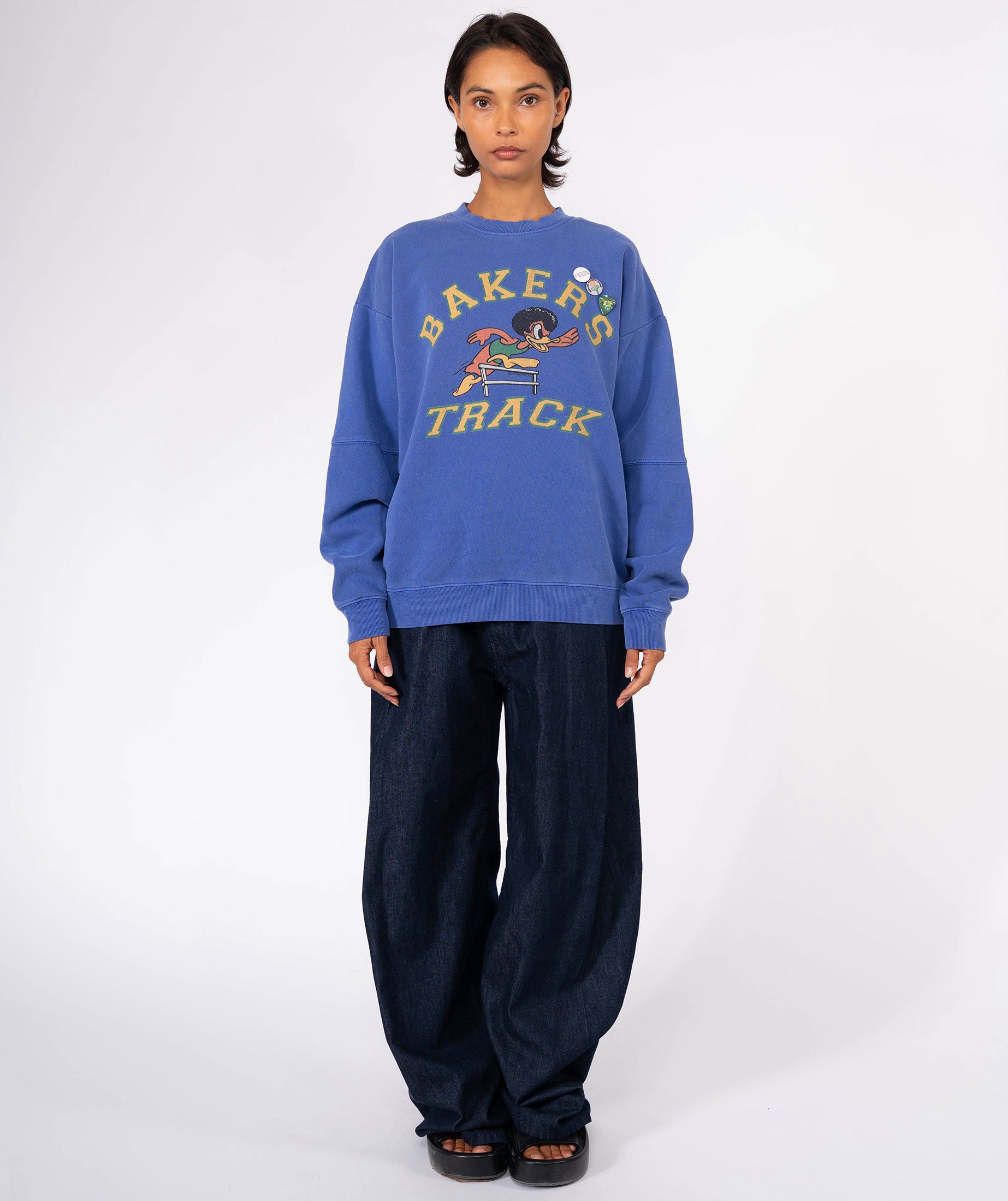 BAKERS" roller flo blue sweatshirt