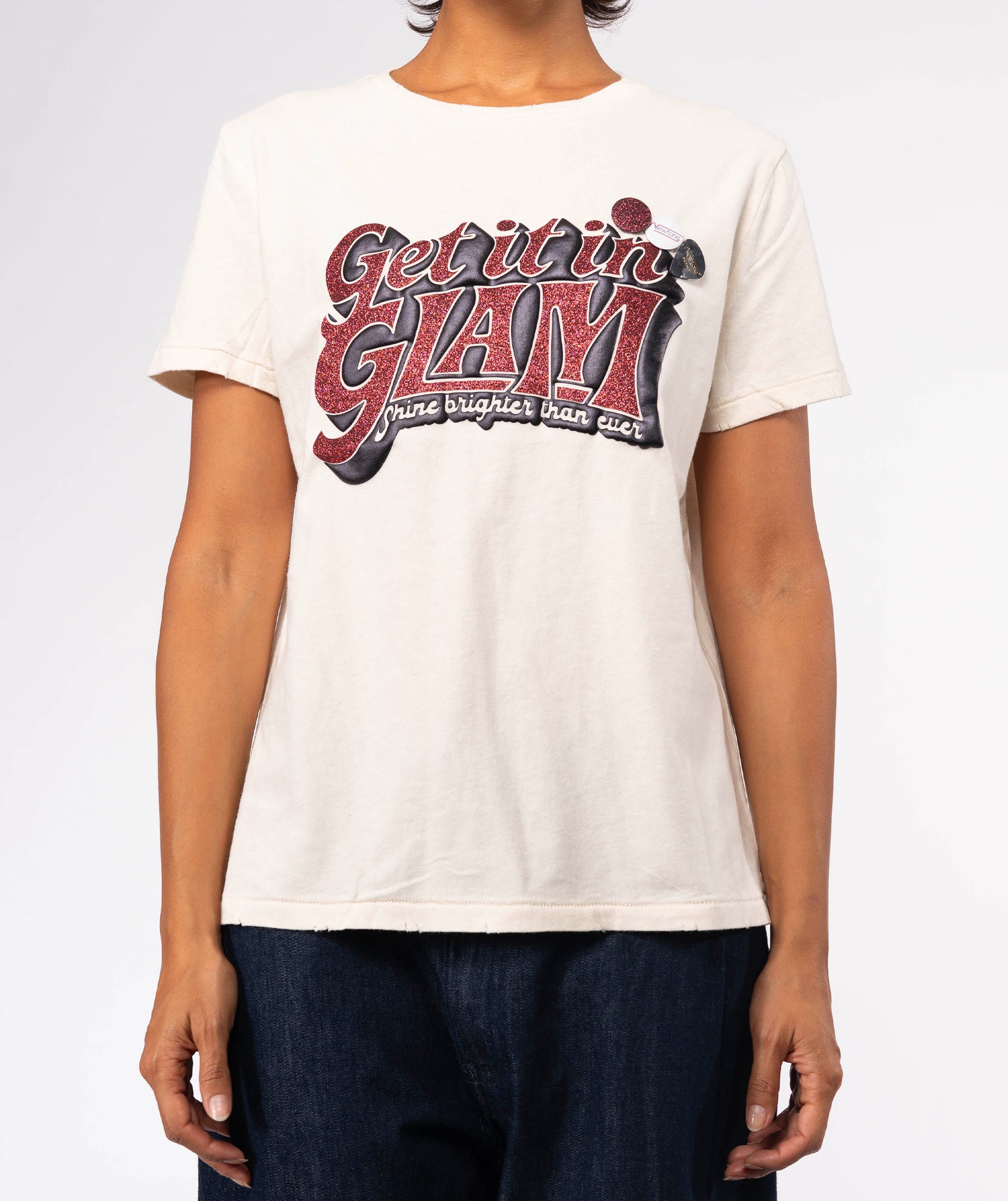 BRIGHTER" starlight natural tee shirt