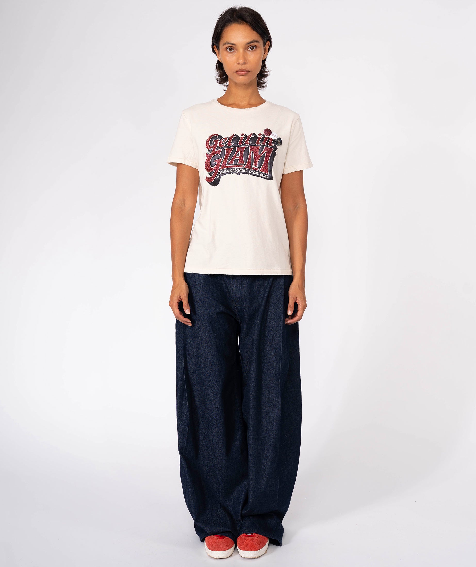 BRIGHTER" starlight natural tee shirt