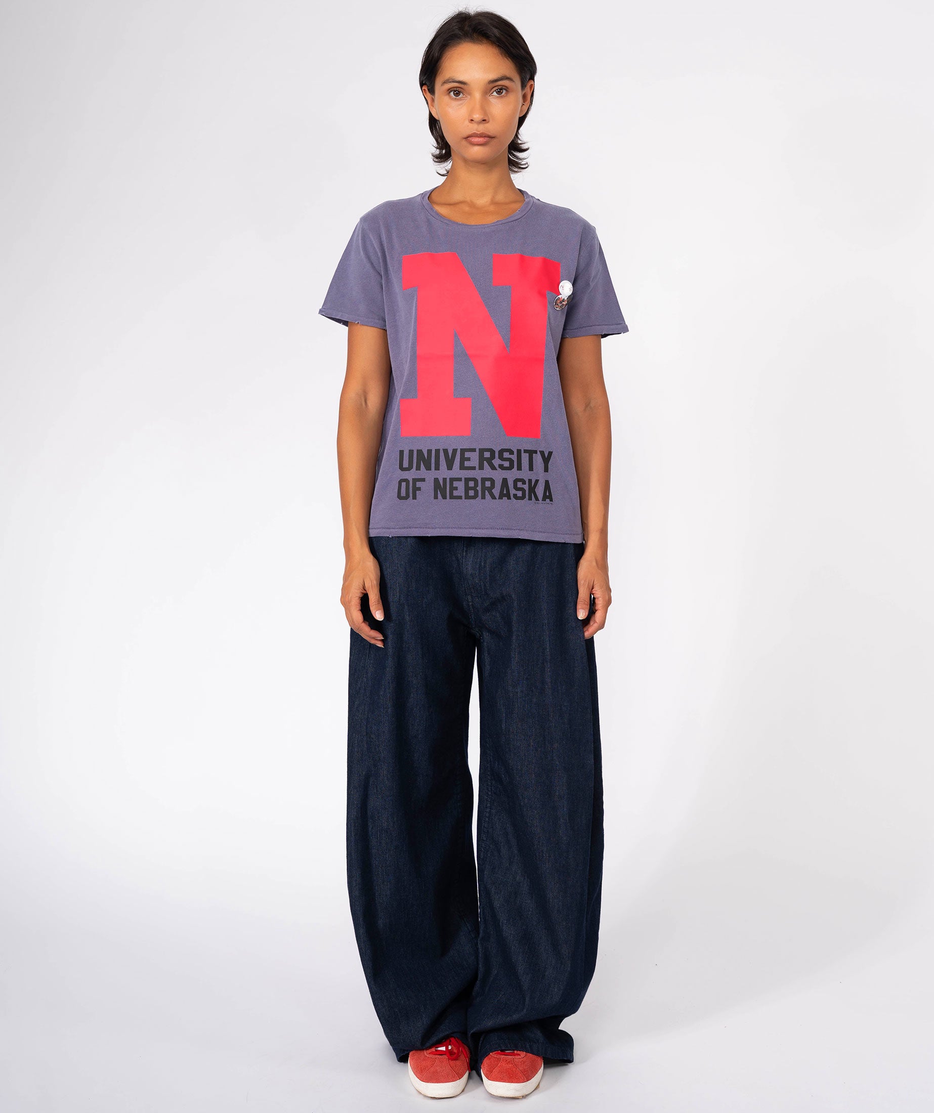 LETTERS" starlight grape tee shirt