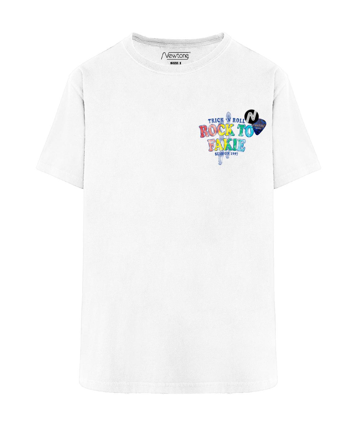 Tee shirt trucker dirty white "FAKIE SS24" - Newtone